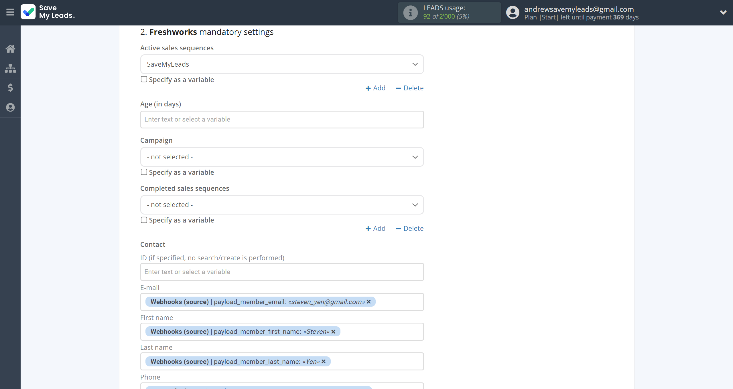 How to Connect Webhooks with Freshworks Create Deal | Assigning fields How to Connect Webhooks with Freshworks Create Deal | Assigning fields