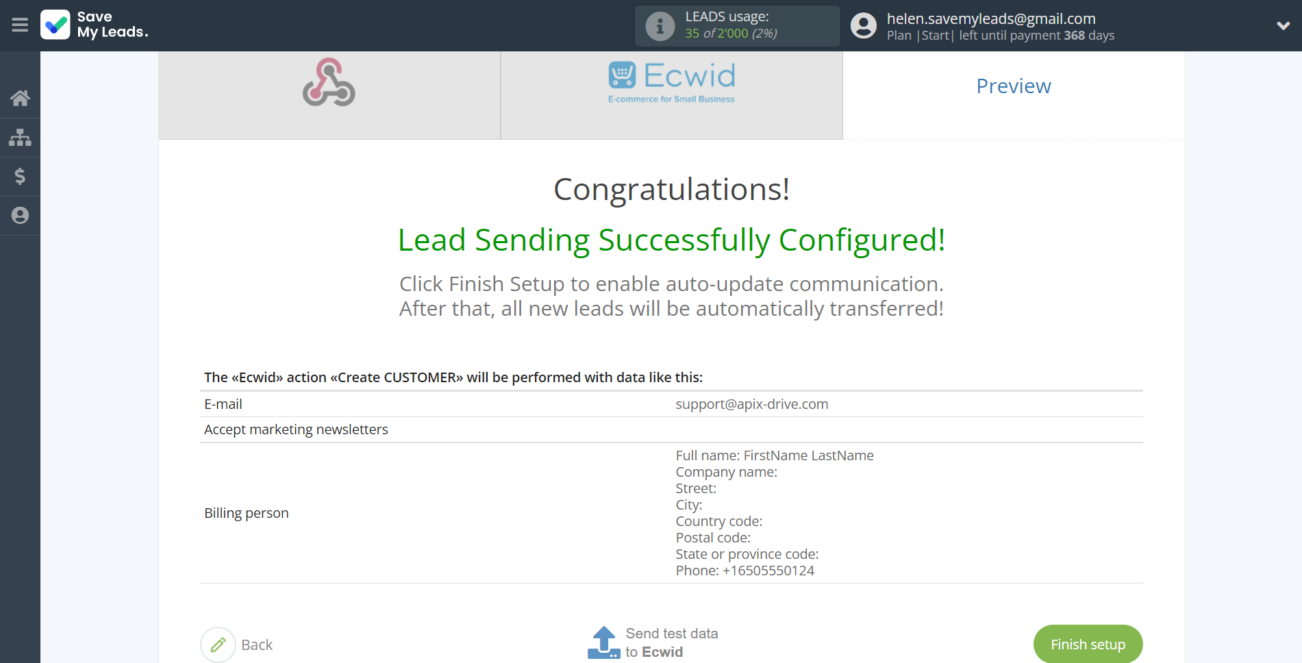 How to Connect Webhooks with Ecwid Create Customers | Test data How to Connect Webhooks with Ecwid Create Customers | Test data