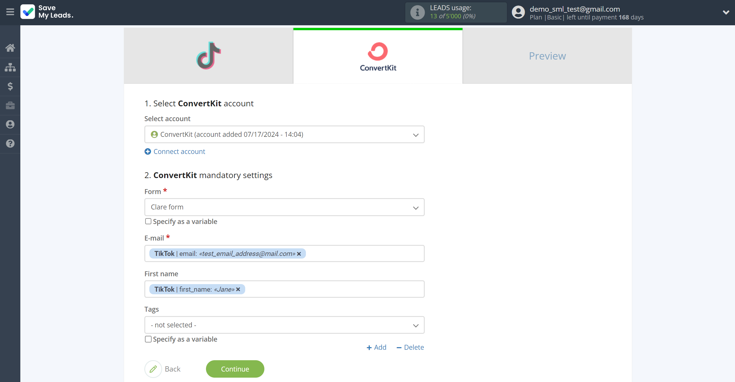 How to Connect TikTok with ConvertKit | Assigning fields How to Connect TikTok with ConvertKit | Assigning fields