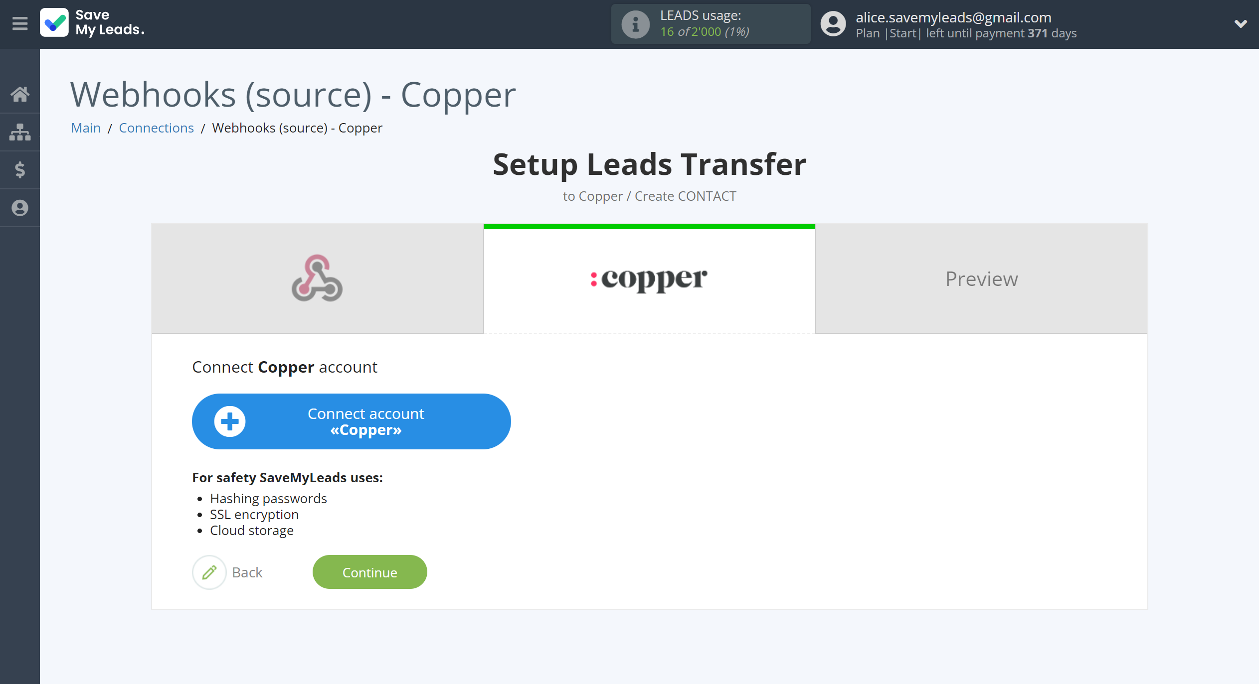 How to Connect Webhooks with Copper Create Contacts | Data Destination account connection How to Connect Webhooks with Copper Create Contacts | Data Destination account connection