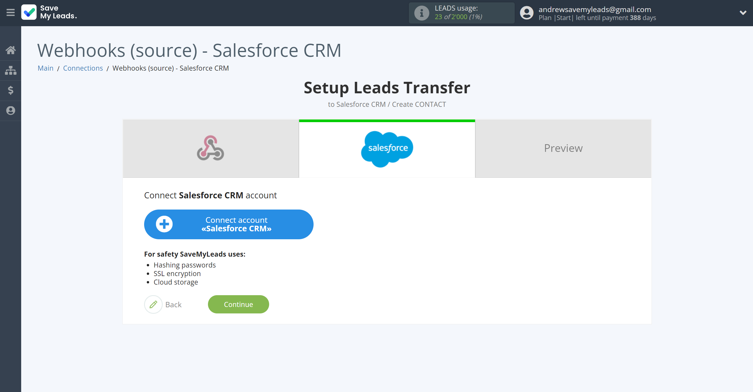 How to Connect Webhooks with Salesforce CRM Create Contacts | Data Destination account connection How to Connect Webhooks with Salesforce CRM Create Contacts | Data Destination account connection