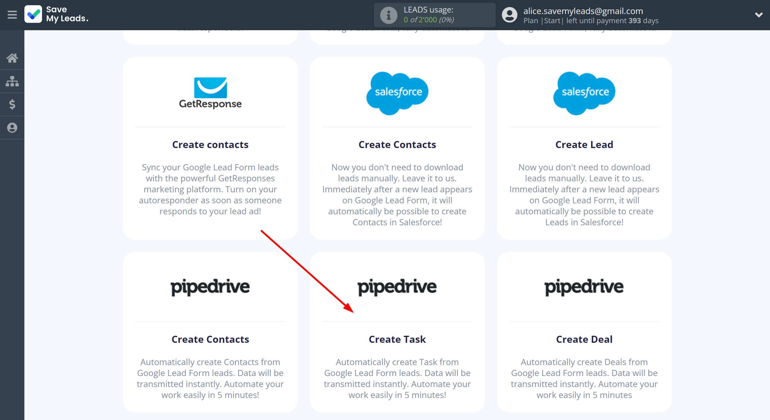 How to Connect Google Lead Form with Pipedrive Create Task | Data Destination system selection How to Connect Google Lead Form with Pipedrive Create Task | Data Destination system selection