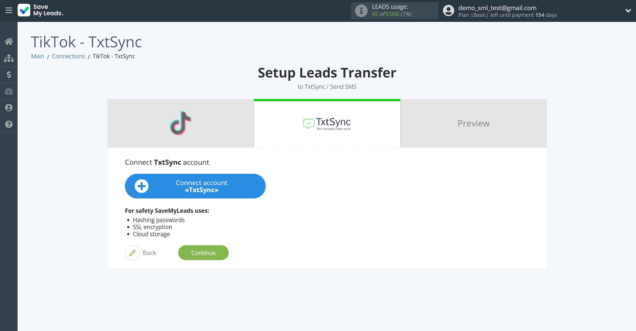 How to Connect TikTok with TxtSync | Data Destination account connection How to Connect TikTok with TxtSync | Data Destination account connection