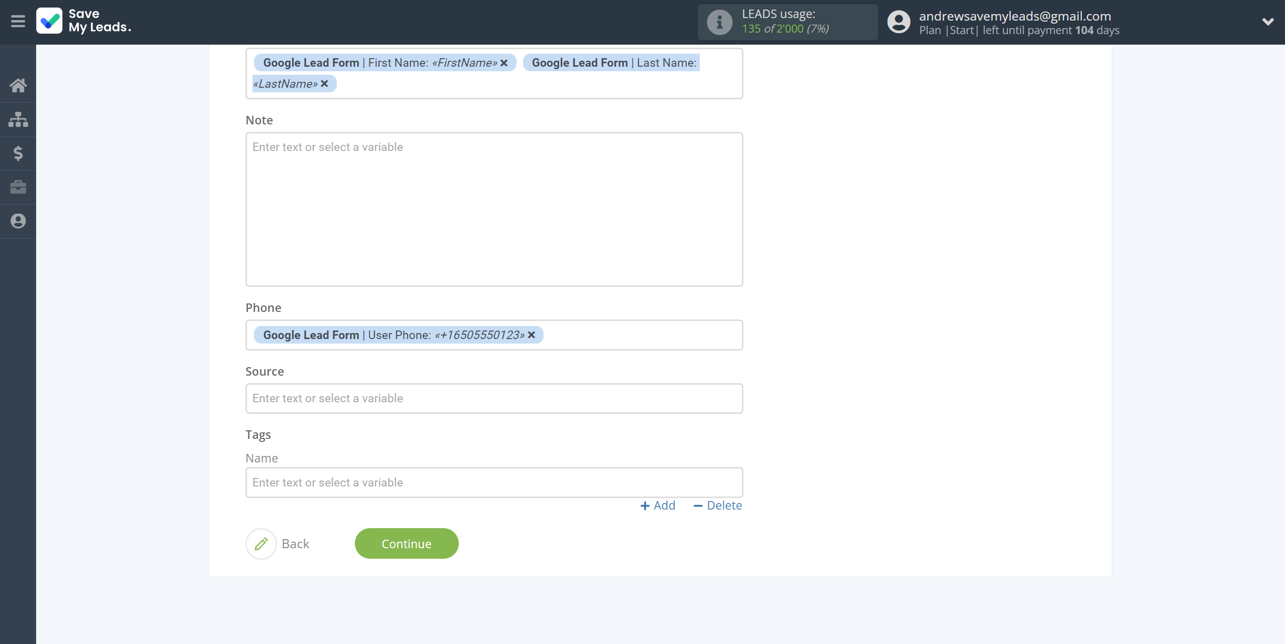 How to Connect Google Lead Form with HelpCrunch Create Contacts | Assigning fields How to Connect Google Lead Form with HelpCrunch Create Contacts | Assigning fields