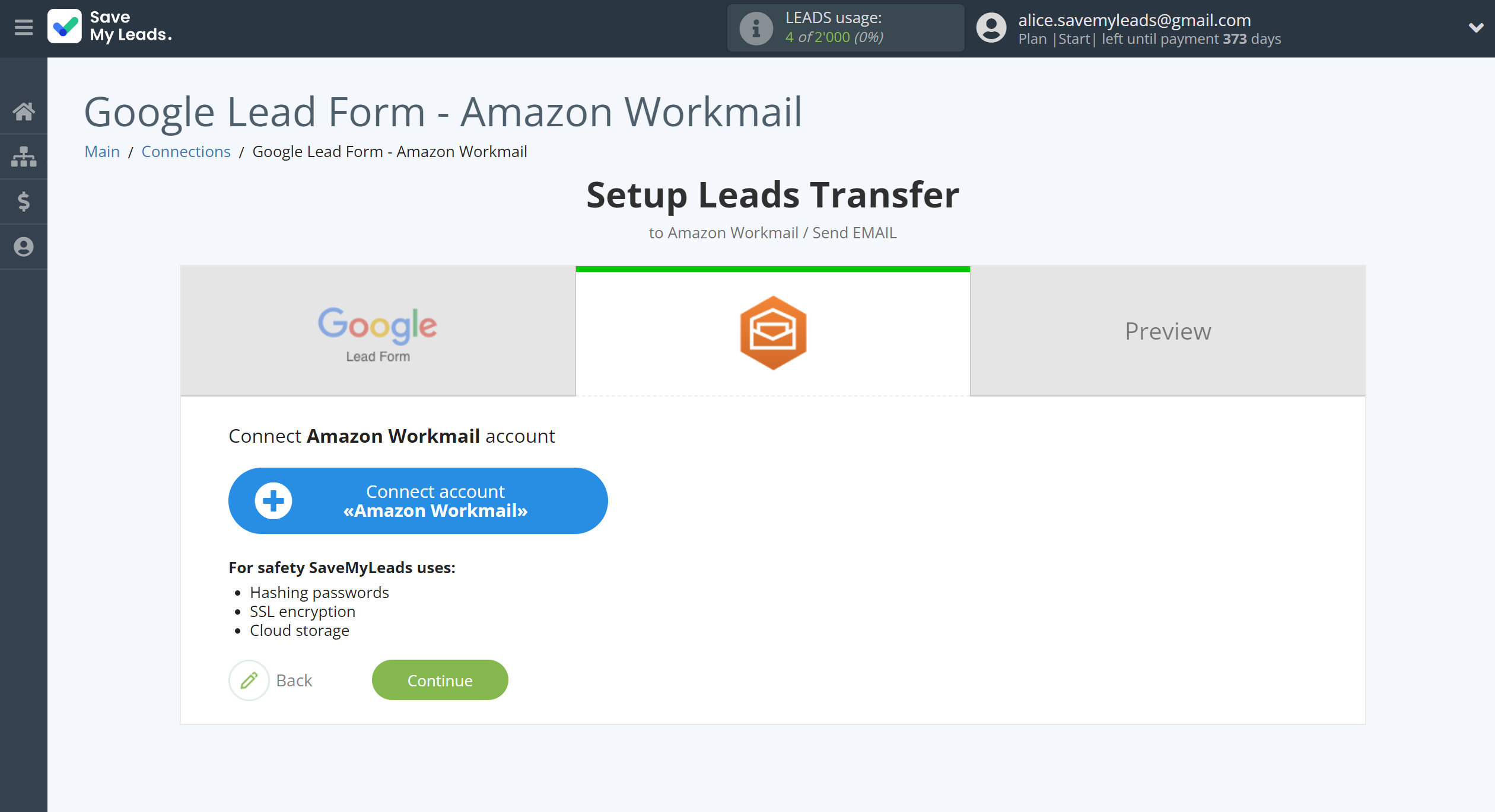 How to Connect Google Lead Form with Amazon Workmail | Data Destination account connection How to Connect Google Lead Form with Amazon Workmail | Data Destination account connection