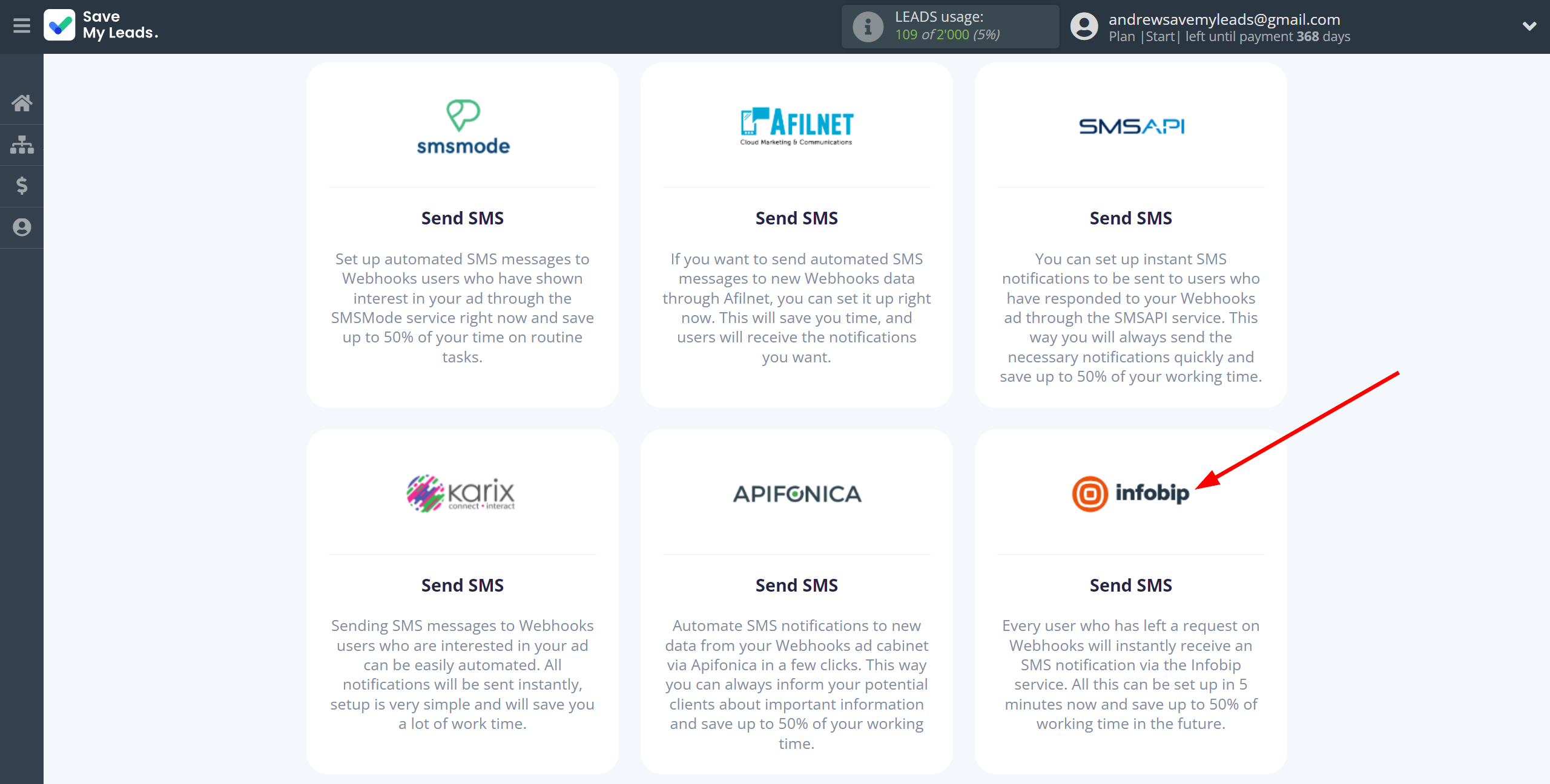 How to Connect Webhooks with Infobip | Data Destination system selection How to Connect Webhooks with Infobip | Data Destination system selection
