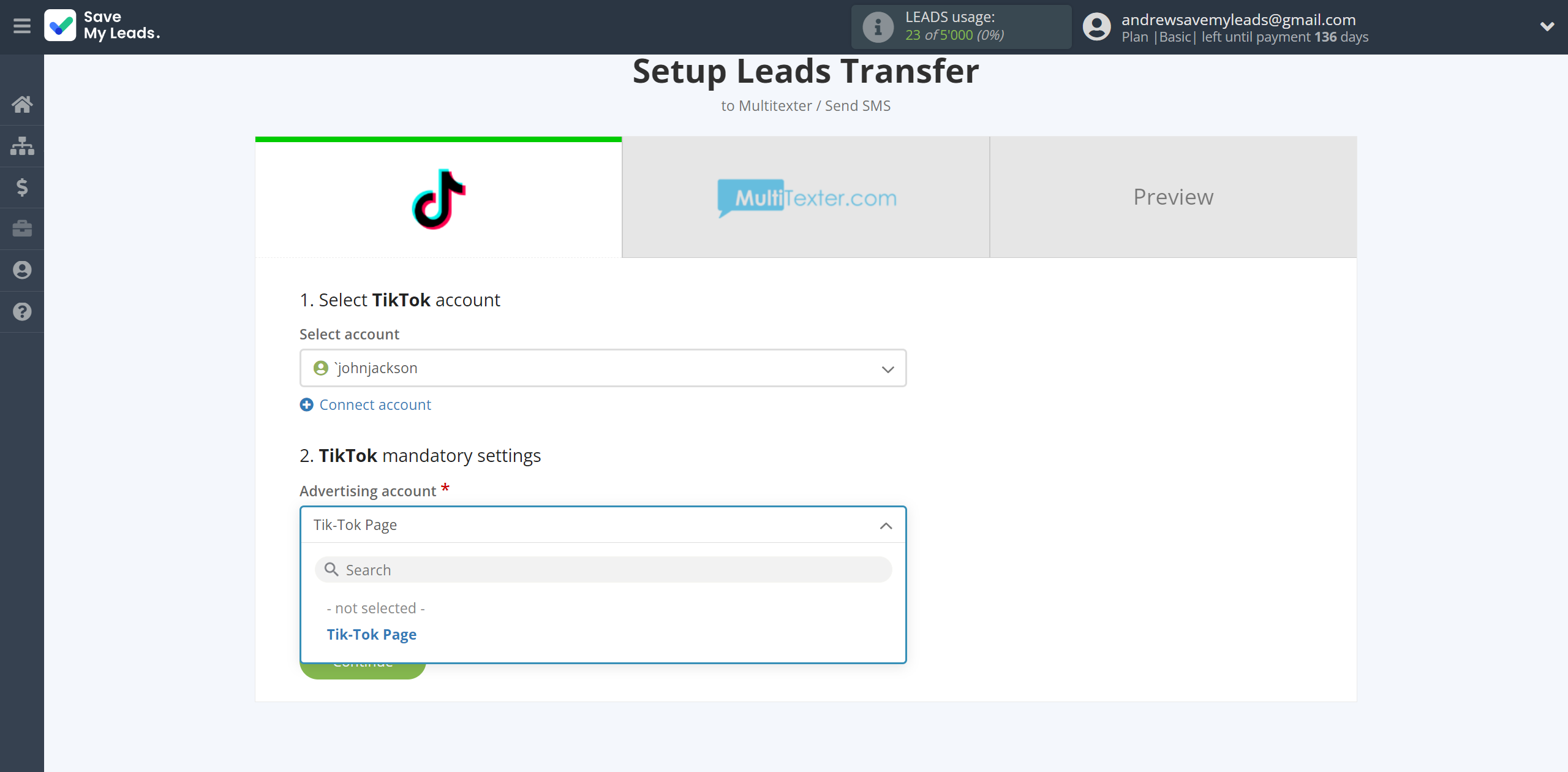 How to Connect TikTok with Multitexter | Data Source account connection How to Connect TikTok with Multitexter | Data Source account connection