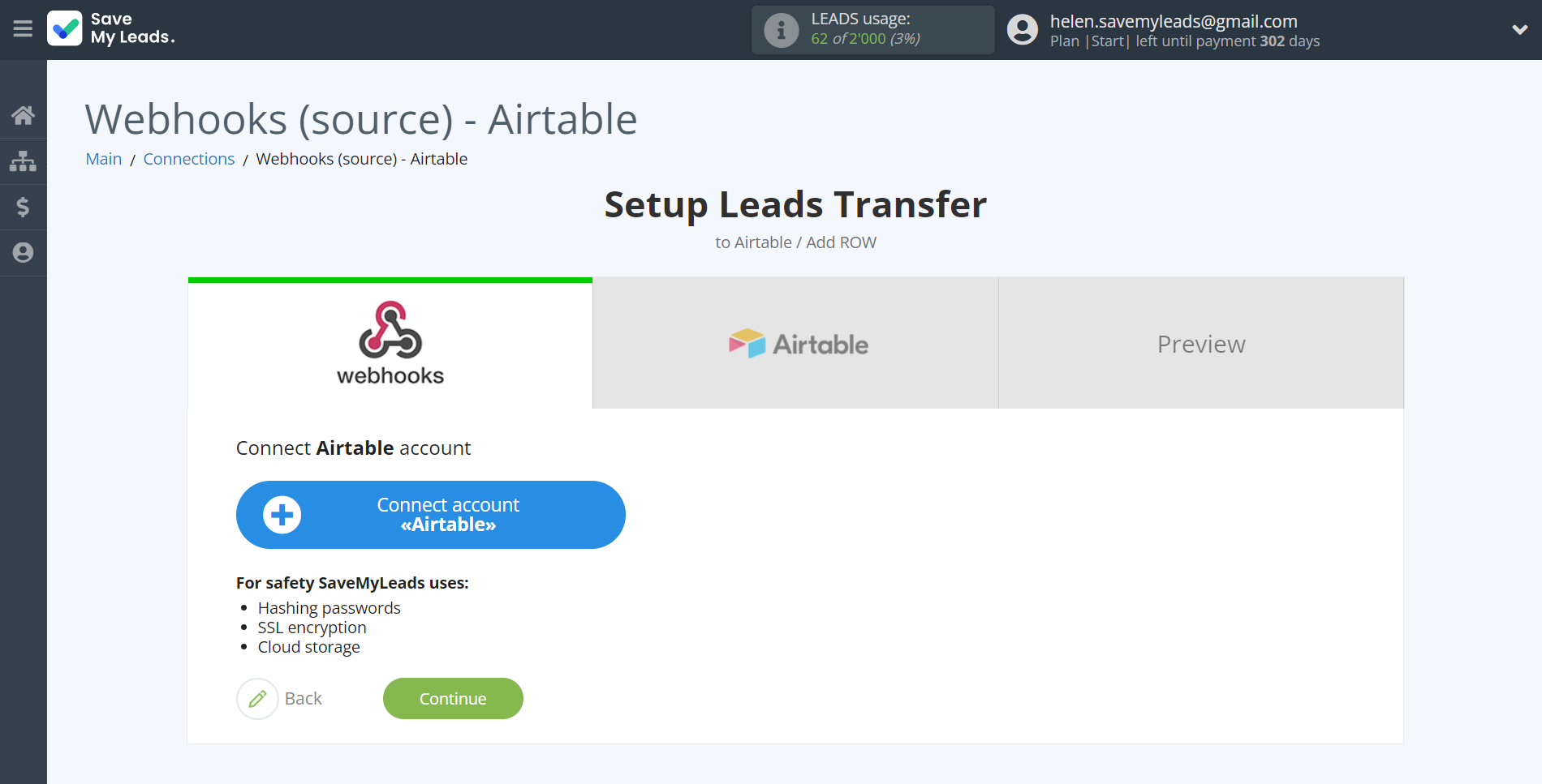 How to Connect Webhooks with AirTable | Data Destination account connection How to Connect Webhooks with AirTable | Data Destination account connection