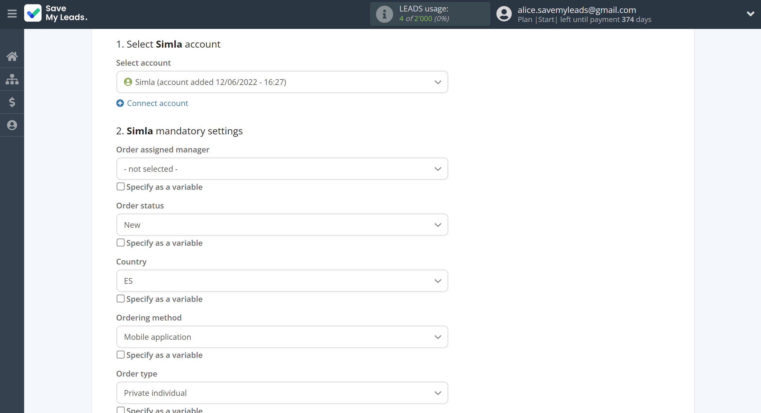 How to Connect Google Lead Form with Simla Create Order | Assigning fields How to Connect Google Lead Form with Simla Create Order | Assigning fields