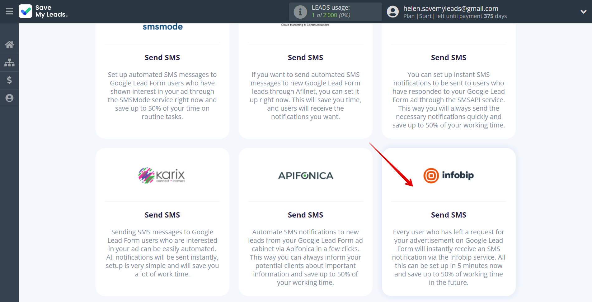 How to Connect Google Lead Form with Infobip | Data Destination system selection How to Connect Google Lead Form with Infobip | Data Destination system selection