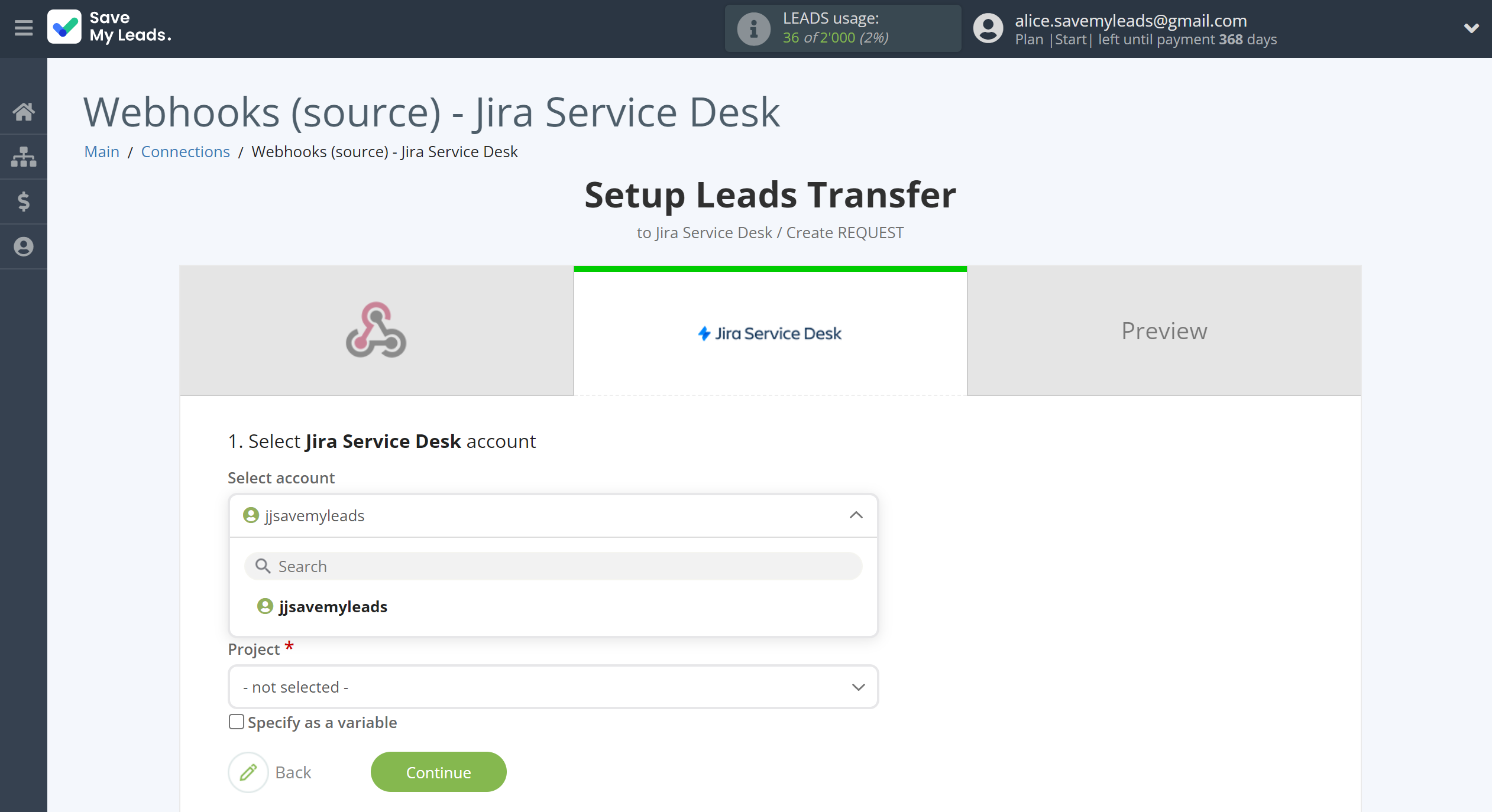 How to Connect Webhooks with Jira Service Management | Data Destination account selection How to Connect Webhooks with Jira Service Management | Data Destination account selection