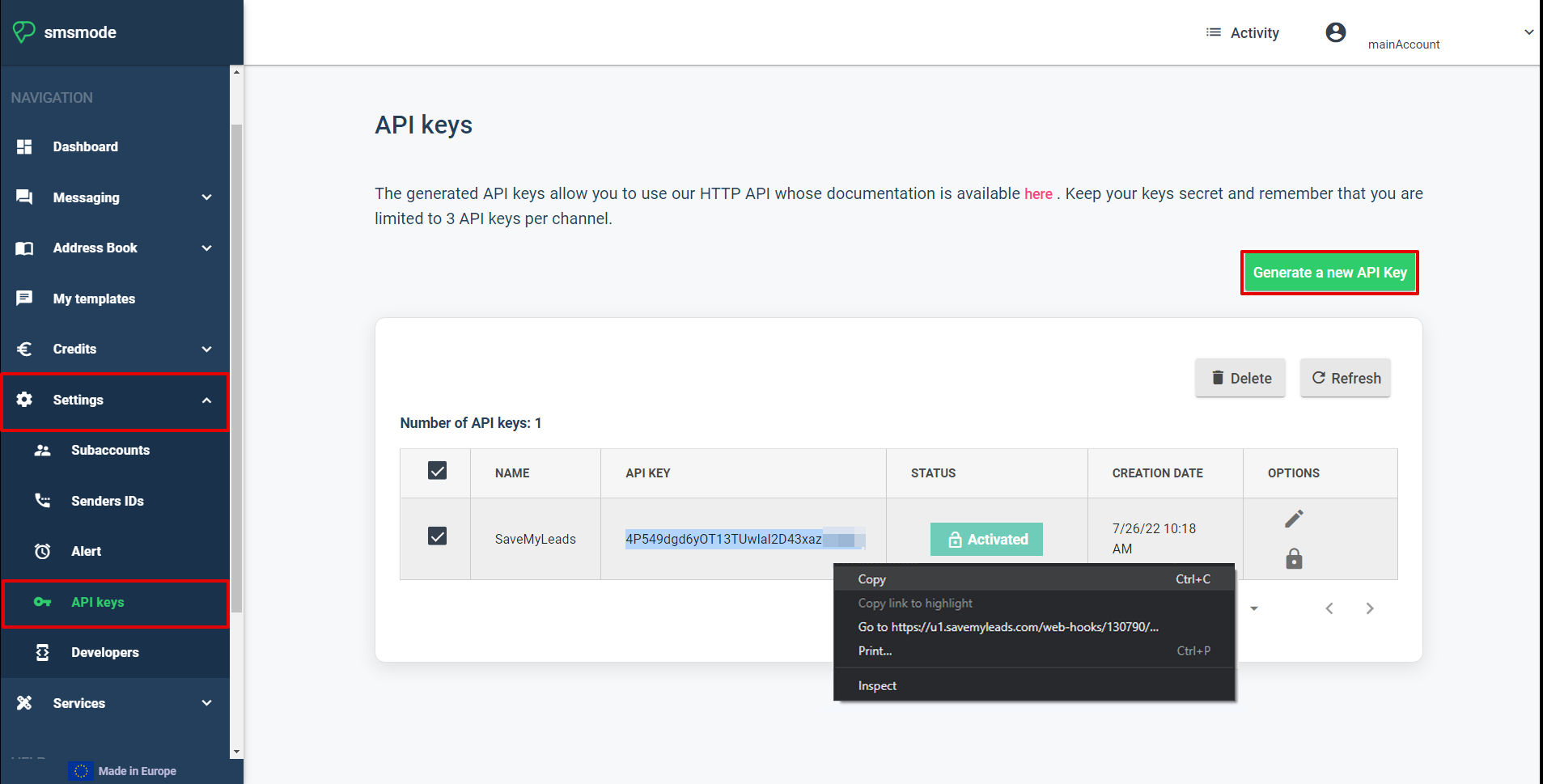 How to Connect Google Lead Form with Smsmode | Data Destination account connection How to Connect Google Lead Form with Smsmode | Data Destination account connection