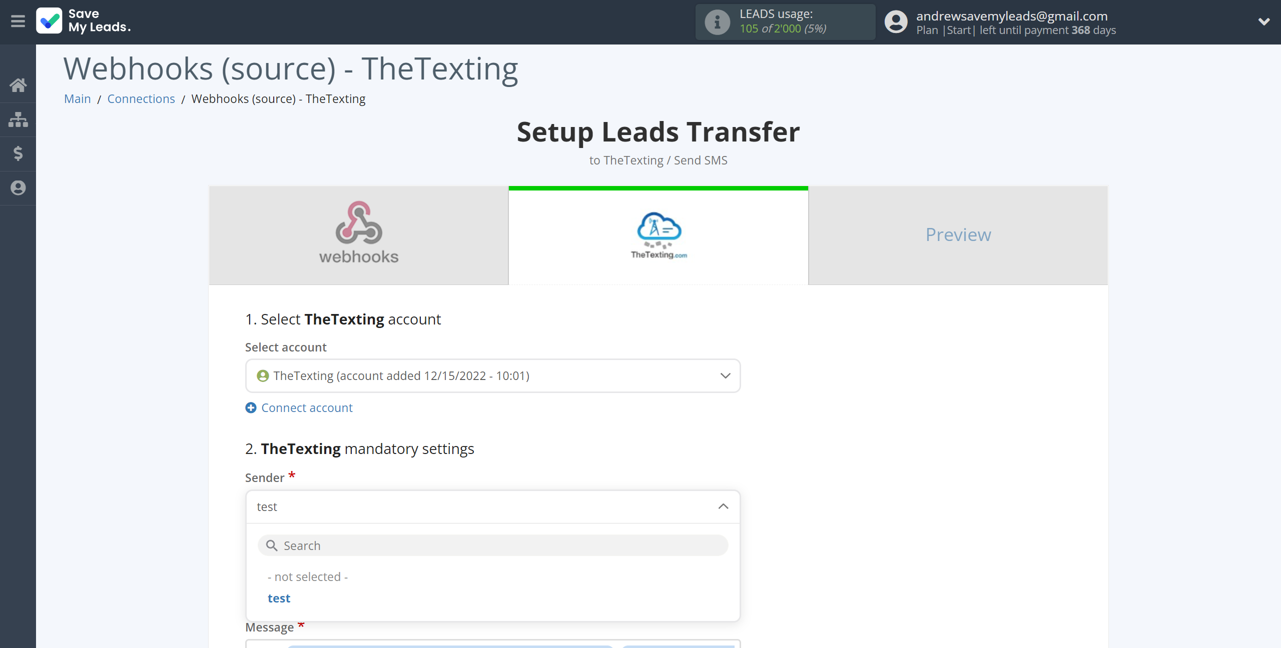How to Connect Webhooks with TheTexting | Assigning fields How to Connect Webhooks with TheTexting | Assigning fields