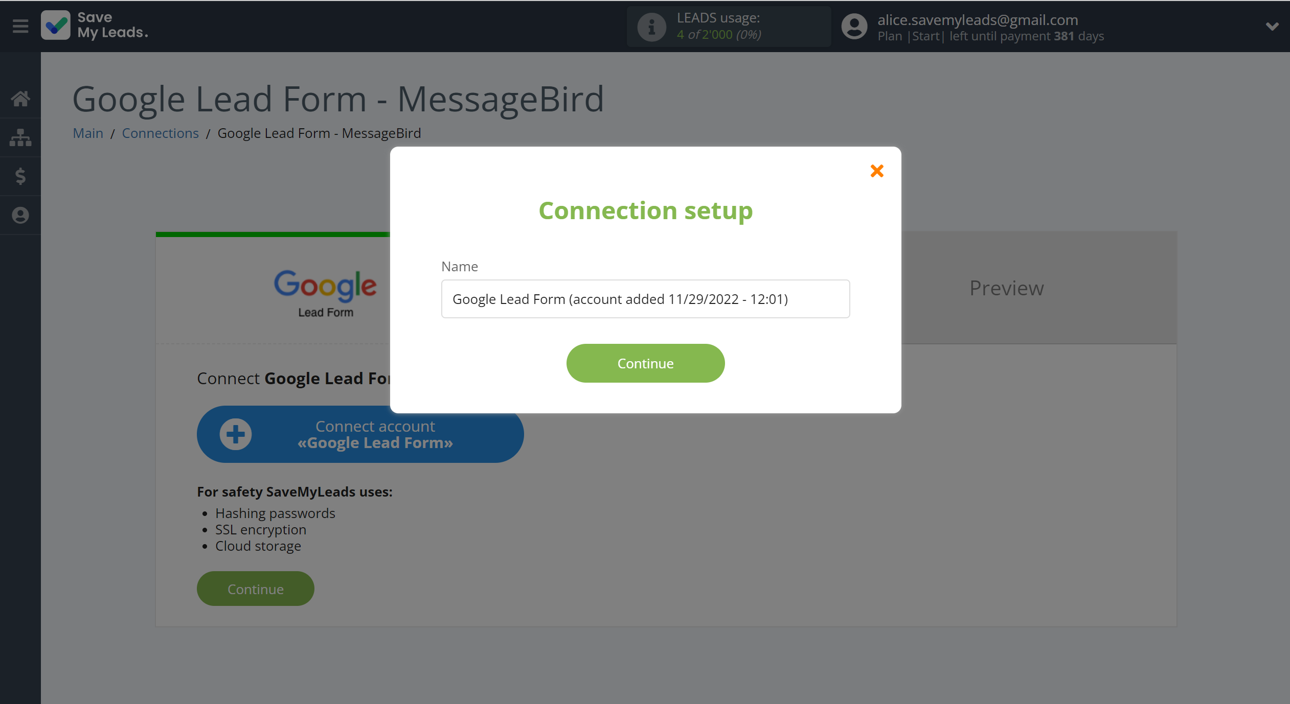 How to Connect Google Lead Form with MessageBird | Data Source account connection How to Connect Google Lead Form with MessageBird | Data Source account connection