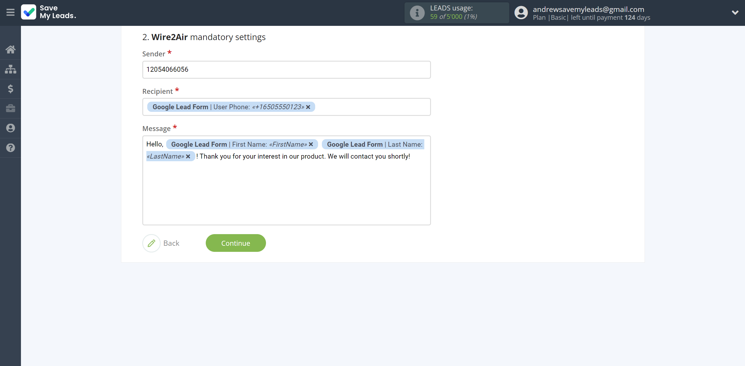 How to Connect Google Lead Form with Wire2Air | Assigning fields How to Connect Google Lead Form with Wire2Air | Assigning fields