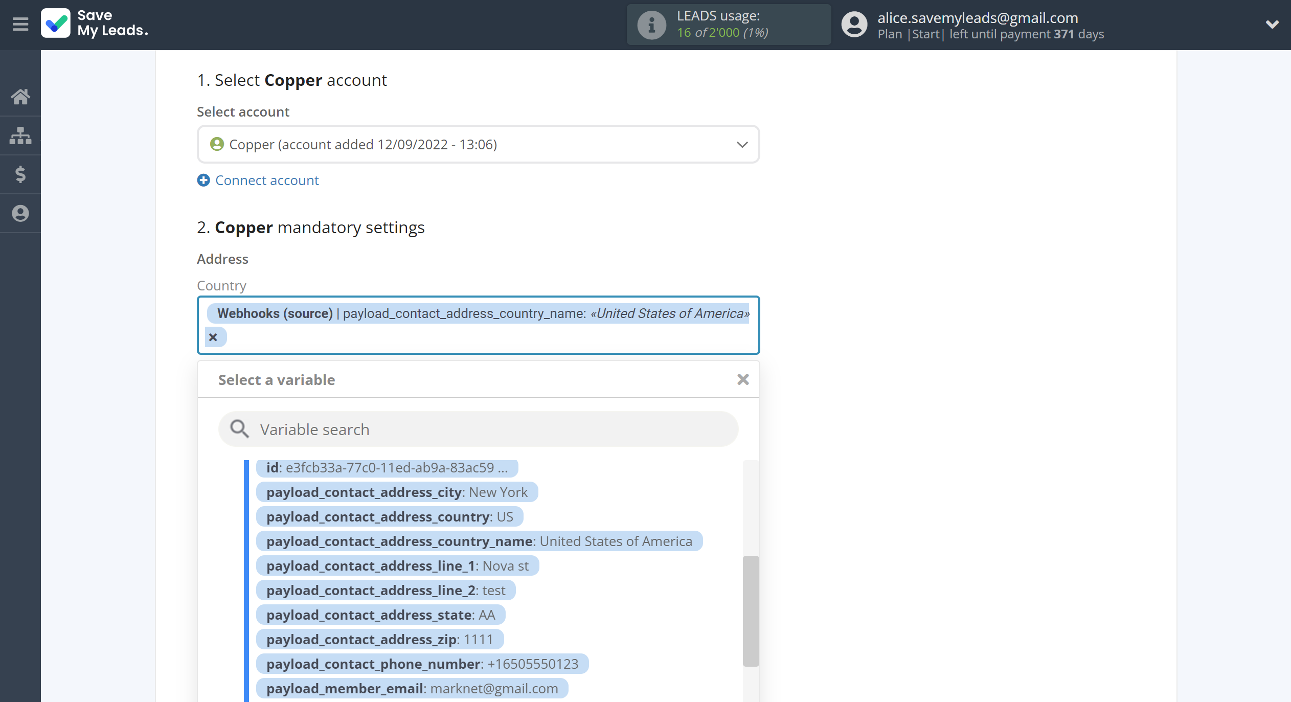 How to Connect Webhooks with Copper Create Contacts | Assigning fields How to Connect Webhooks with Copper Create Contacts | Assigning fields