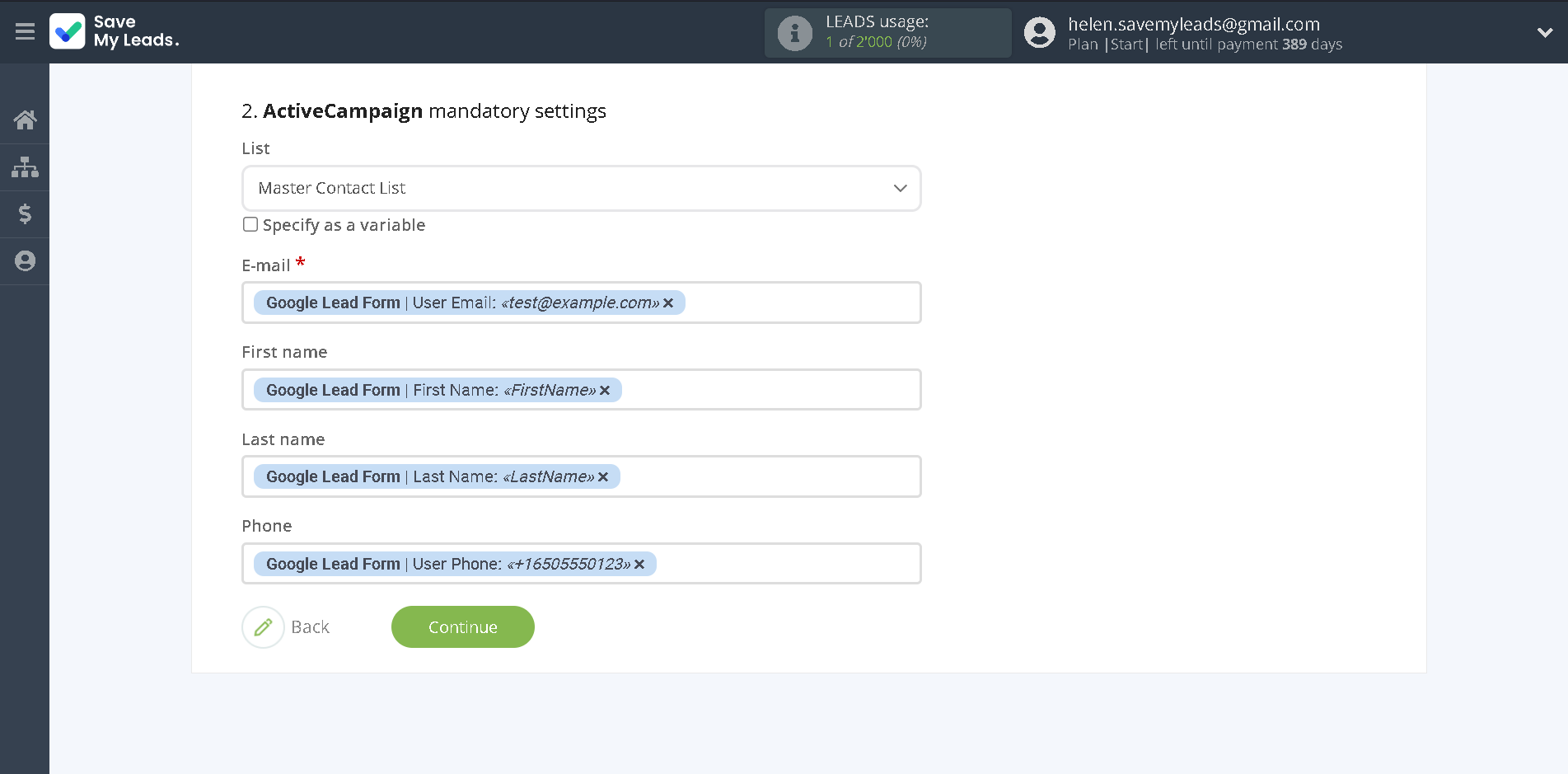 How to Connect Google Lead Form with ActiveCampaign Create Contacts | Assigning fields How to Connect Google Lead Form with ActiveCampaign Create Contacts | Assigning fields