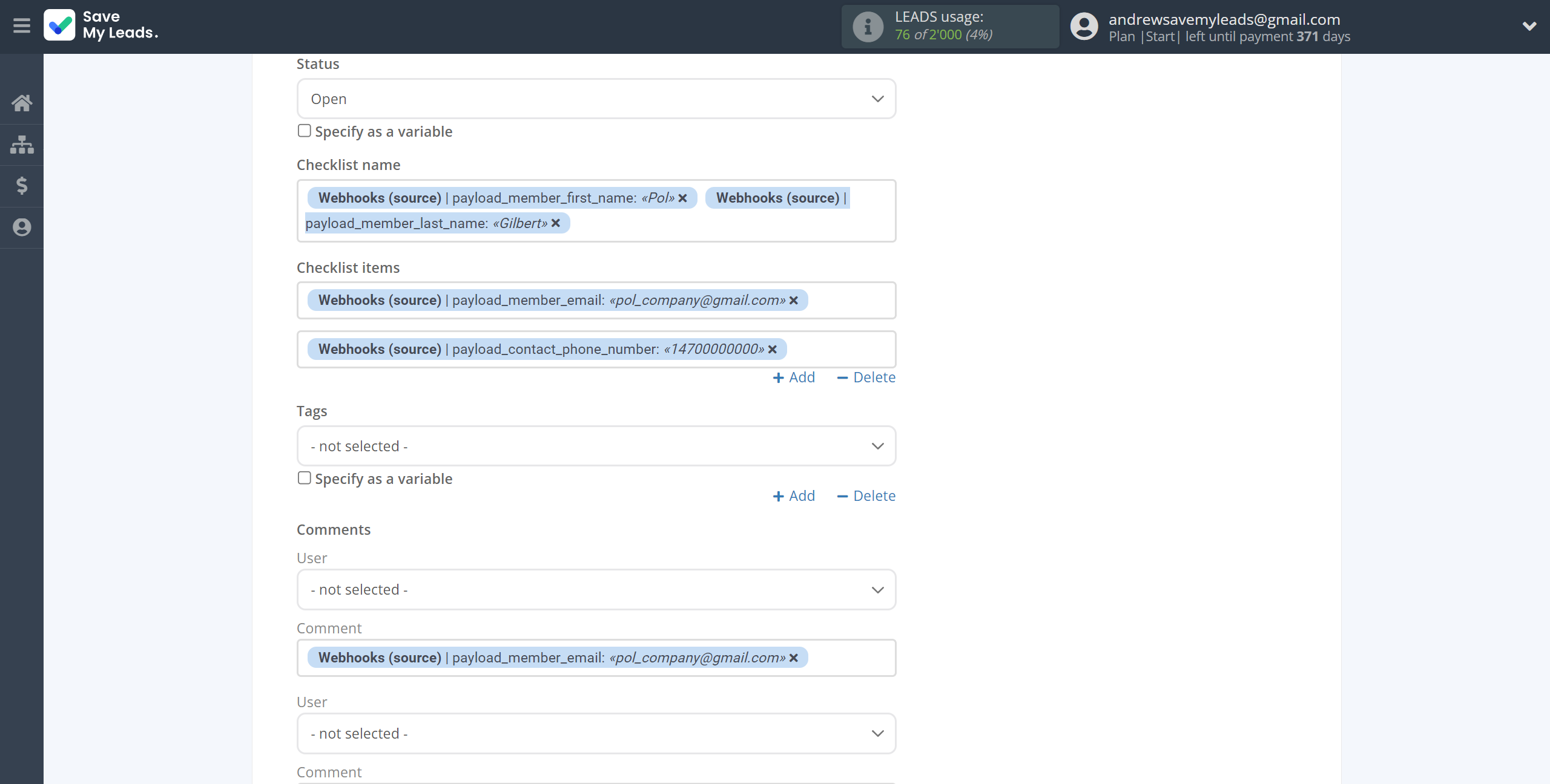 How to Connect Webhooks with MeisterTask | Assigning fields How to Connect Webhooks with MeisterTask | Assigning fields