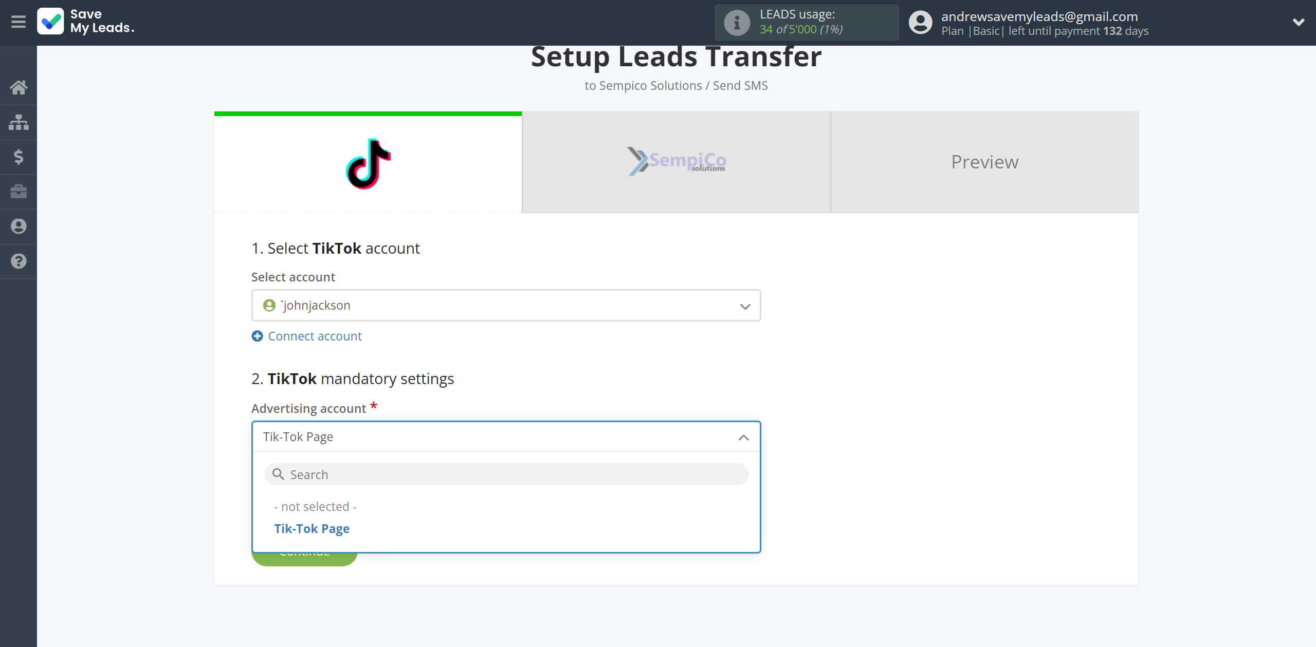 How to Connect TikTok with Sempico Solutions | Data Source account connection How to Connect TikTok with Sempico Solutions | Data Source account connection