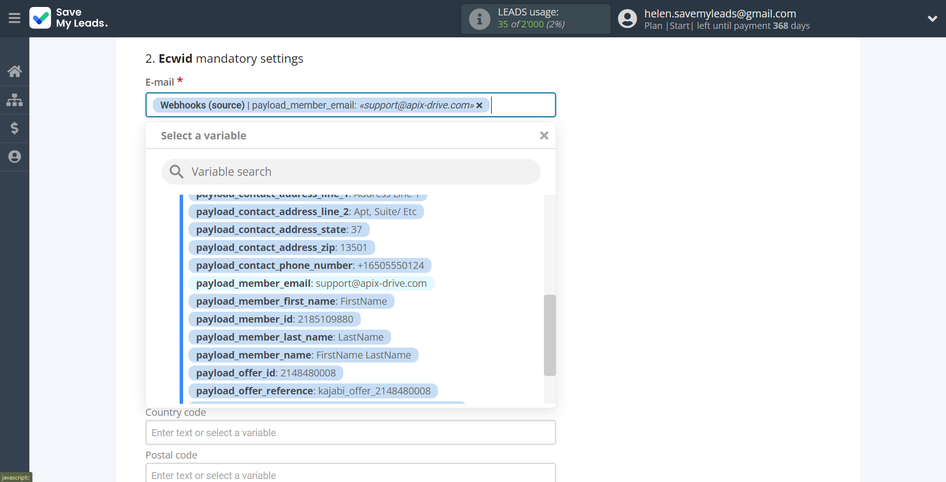 How to Connect Webhooks with Ecwid Create Customers | Assigning fields How to Connect Webhooks with Ecwid Create Customers | Assigning fields