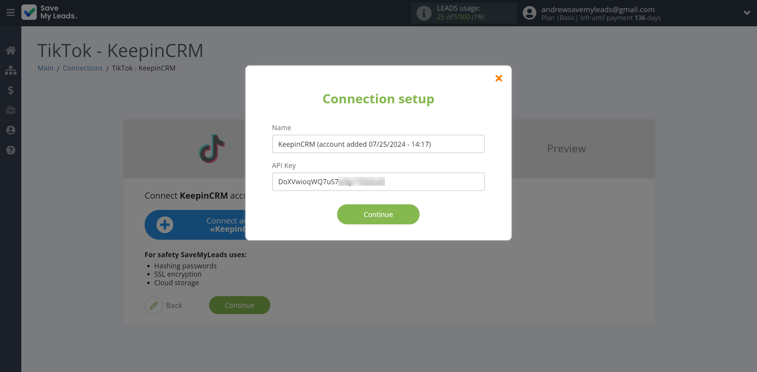 How to Connect TikTok with KeepinCRM Create/update Client/Lead | Data Destination account connection How to Connect TikTok with KeepinCRM Create/update Client/Lead | Data Destination account connection