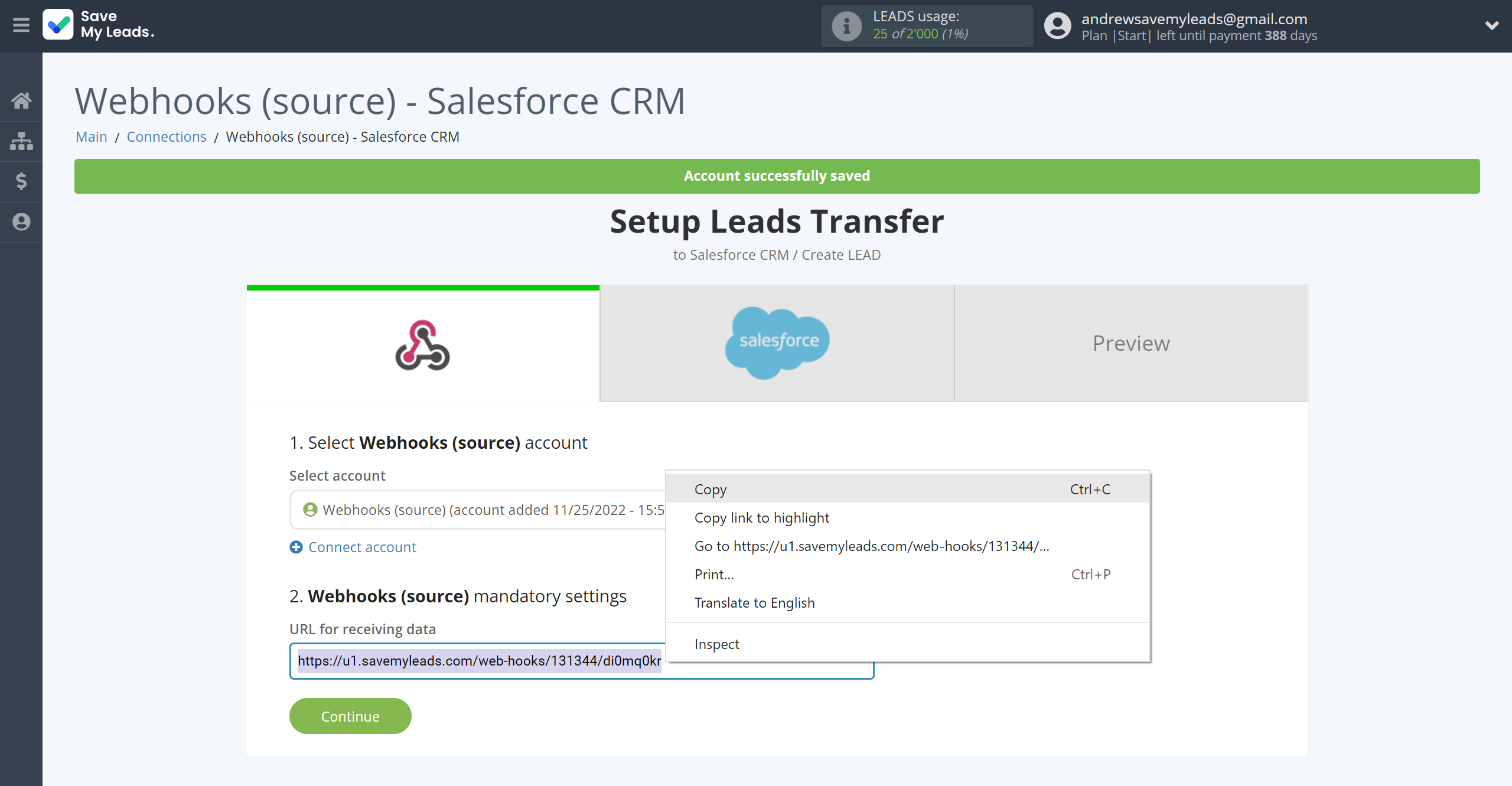 How to Connect Webhooks with Salesforce CRM Create Lead | Data Source account connection How to Connect Webhooks with Salesforce CRM Create Lead | Data Source account connection