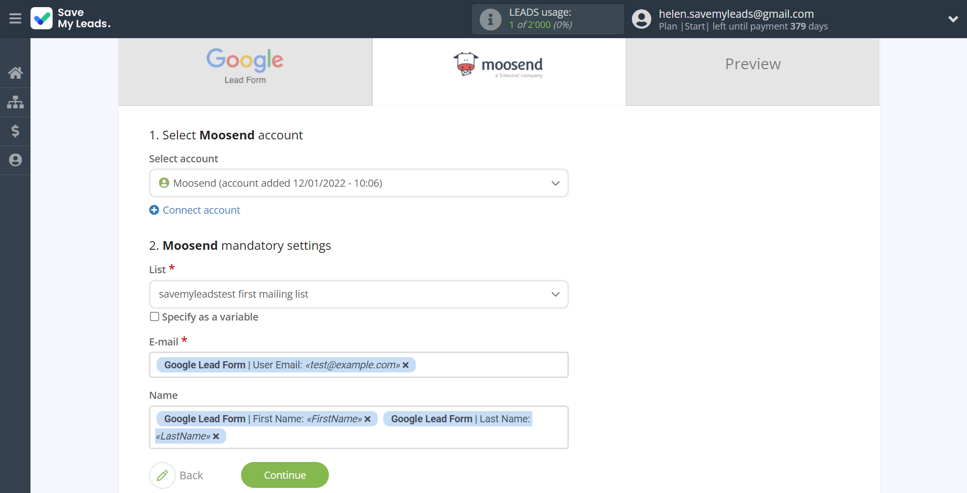 How to Connect Google Lead Form with Moosend | Assigning fields How to Connect Google Lead Form with Moosend | Assigning fields