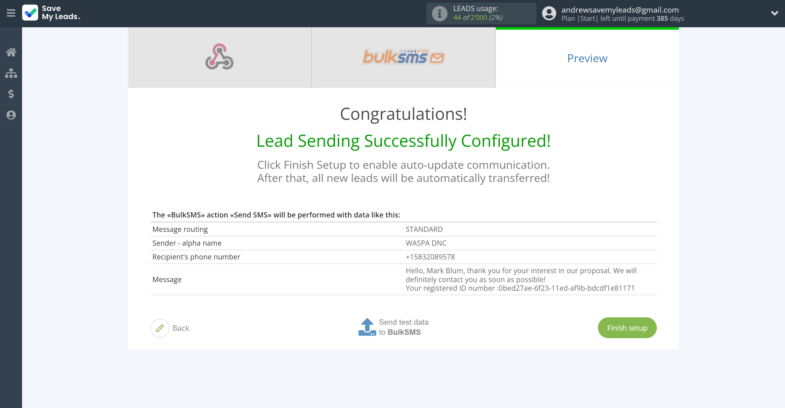 How to Connect Webhooks with BulkSMS | Test data How to Connect Webhooks with BulkSMS | Test data