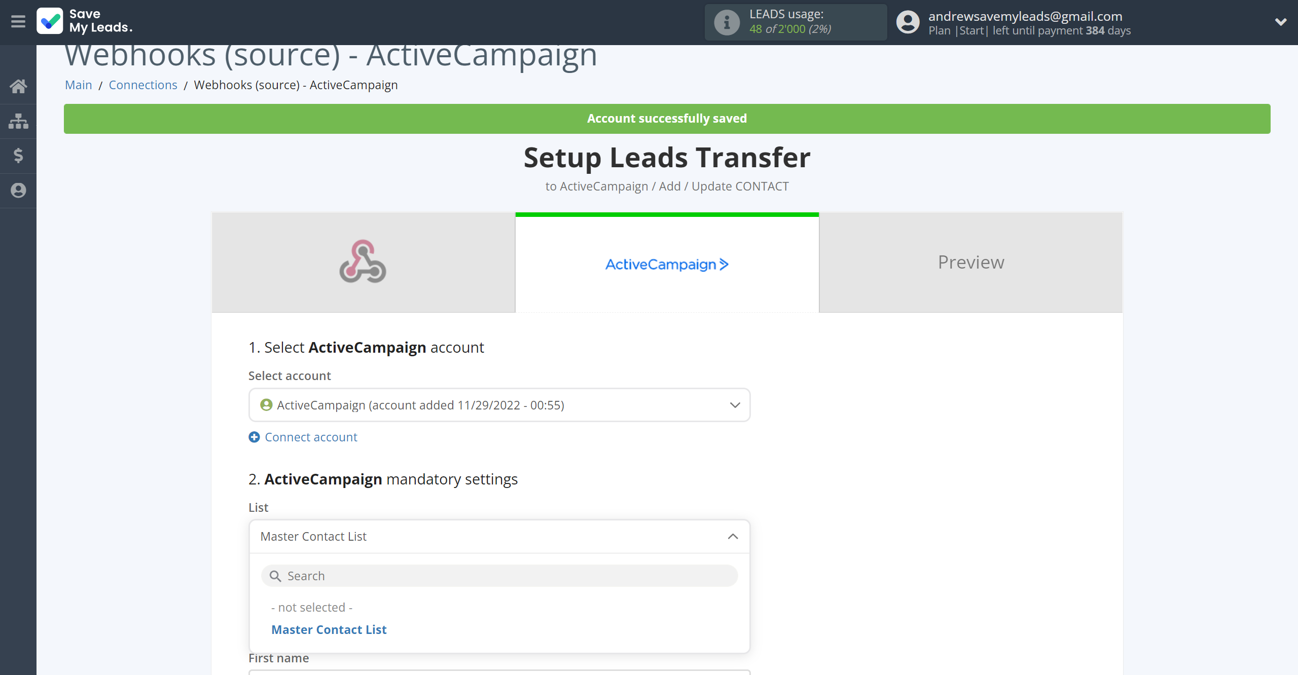 How to Connect Webhooks with ActiveCampaign Create Contacts | Assigning fields How to Connect Webhooks with ActiveCampaign Create Contacts | Assigning fields