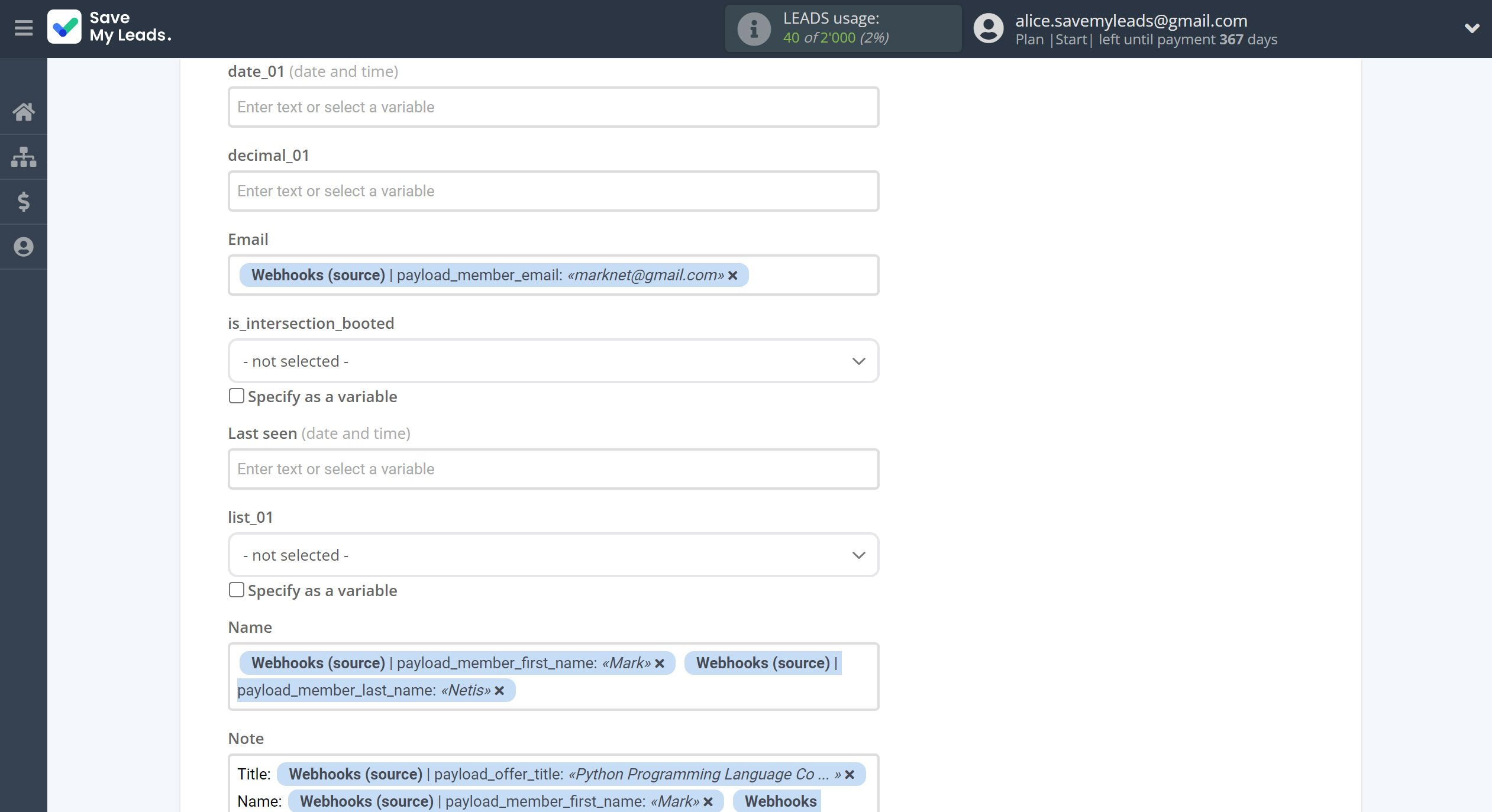 How to Connect Webhooks with Intercom | Assigning fields How to Connect Webhooks with Intercom | Assigning fields