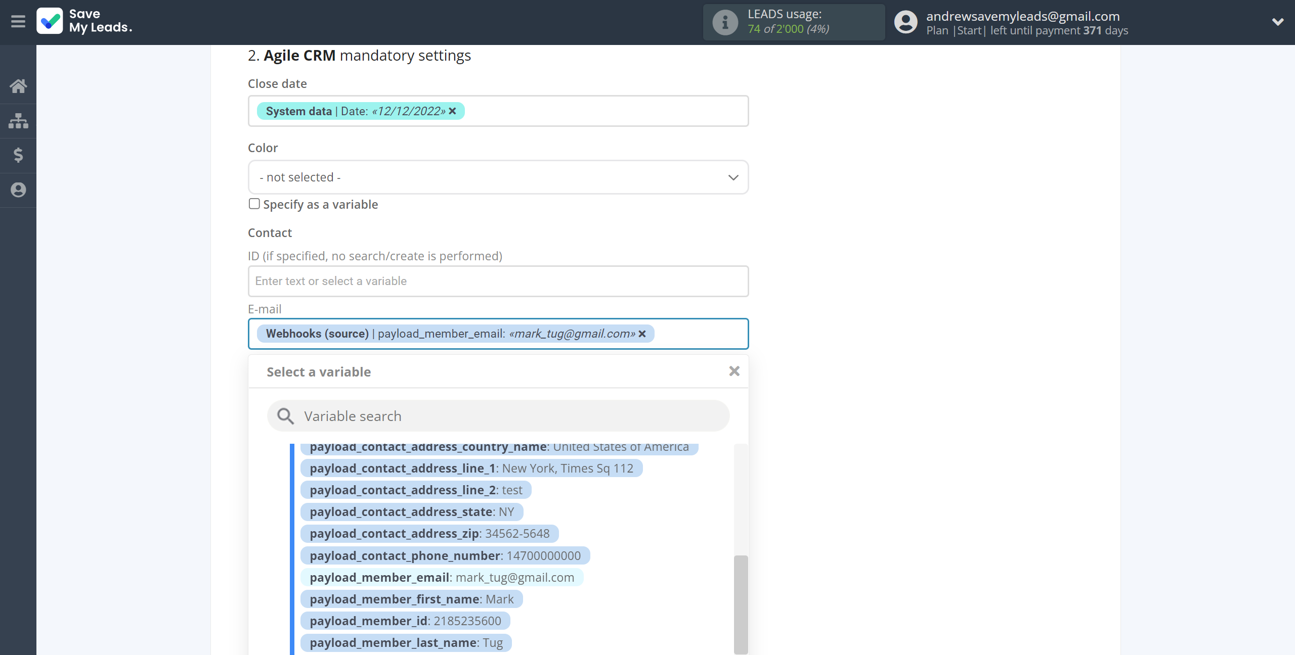 How to Connect Webhooks with AgileCRM Create Deal | Assigning fields How to Connect Webhooks with AgileCRM Create Deal | Assigning fields