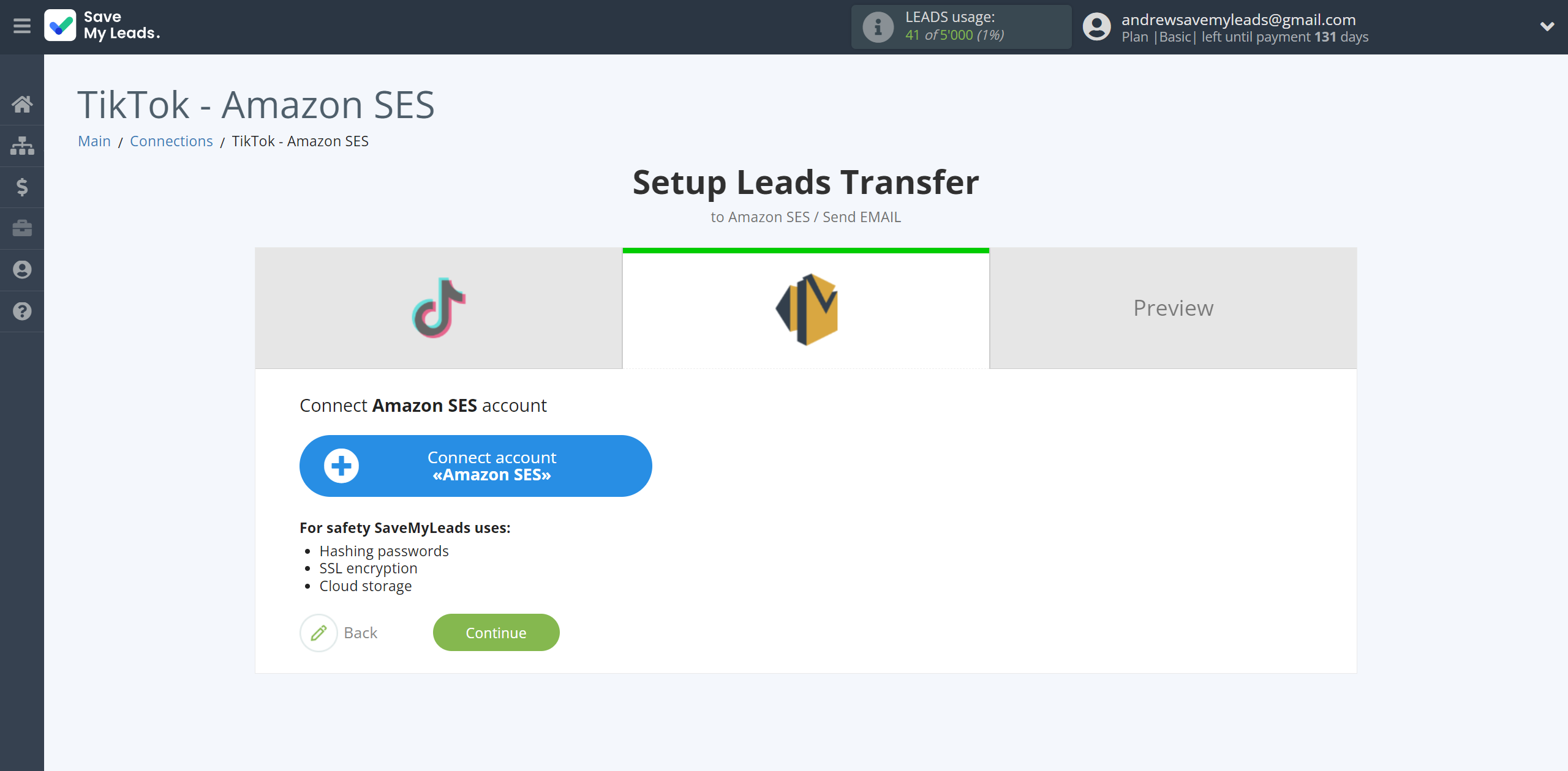 How to Connect TikTok with Amazon SES | Data Destination account connection How to Connect TikTok with Amazon SES | Data Destination account connection