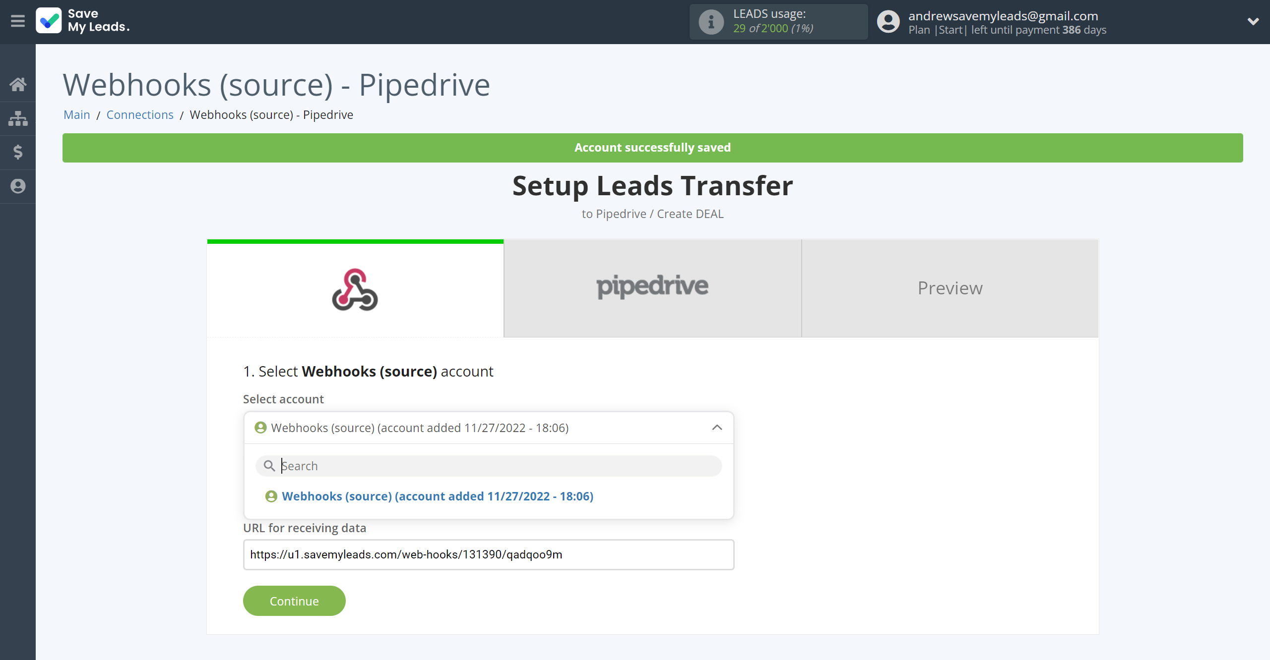 How to Connect Webhooks with Pipedrive Create Deal | Data Source account connection How to Connect Webhooks with Pipedrive Create Deal | Data Source account connection