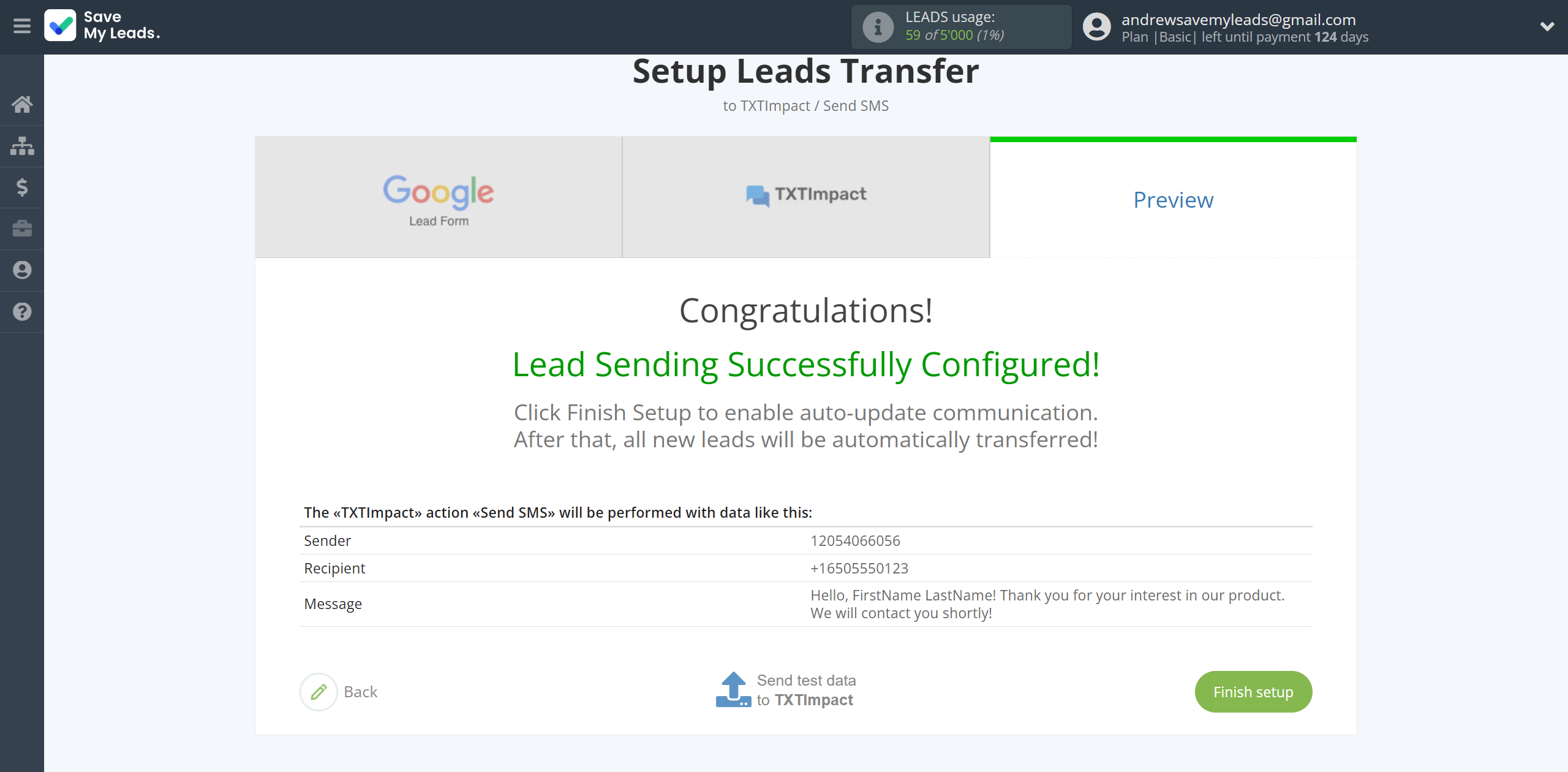 How to Connect Google Lead Form with TXTImpact | Test data How to Connect Google Lead Form with TXTImpact | Test data