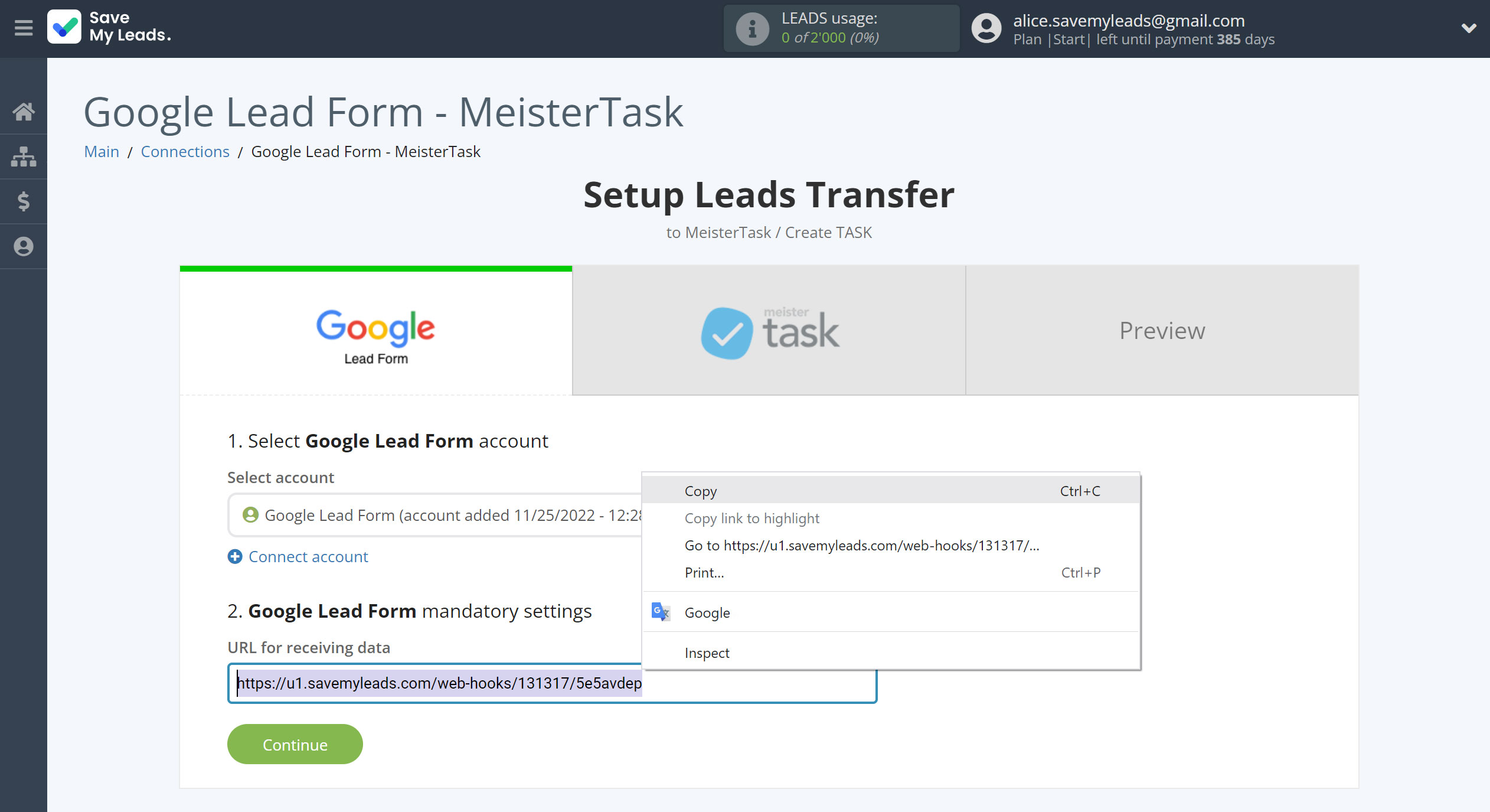 How to Connect Google Lead Form with MeisterTask | Data Source account connection How to Connect Google Lead Form with MeisterTask | Data Source account connection