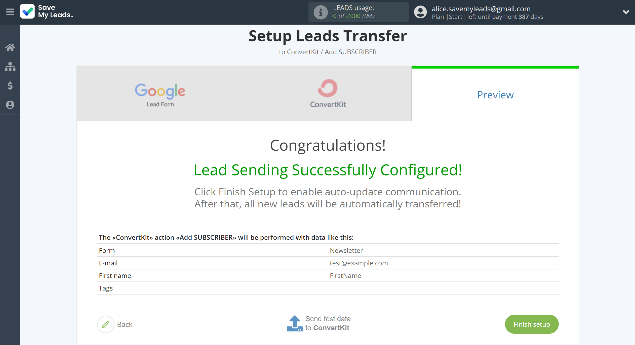 How to Connect Google Lead Form with ConvertKit | Test data How to Connect Google Lead Form with ConvertKit | Test data