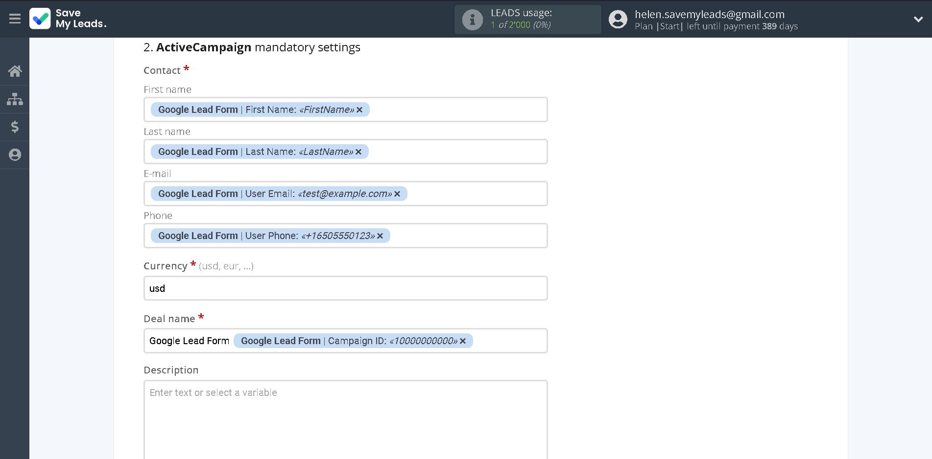 How to Connect Google Lead Form with ActiveCampaign Create Deal | Assigning fields How to Connect Google Lead Form with ActiveCampaign Create Deal | Assigning fields