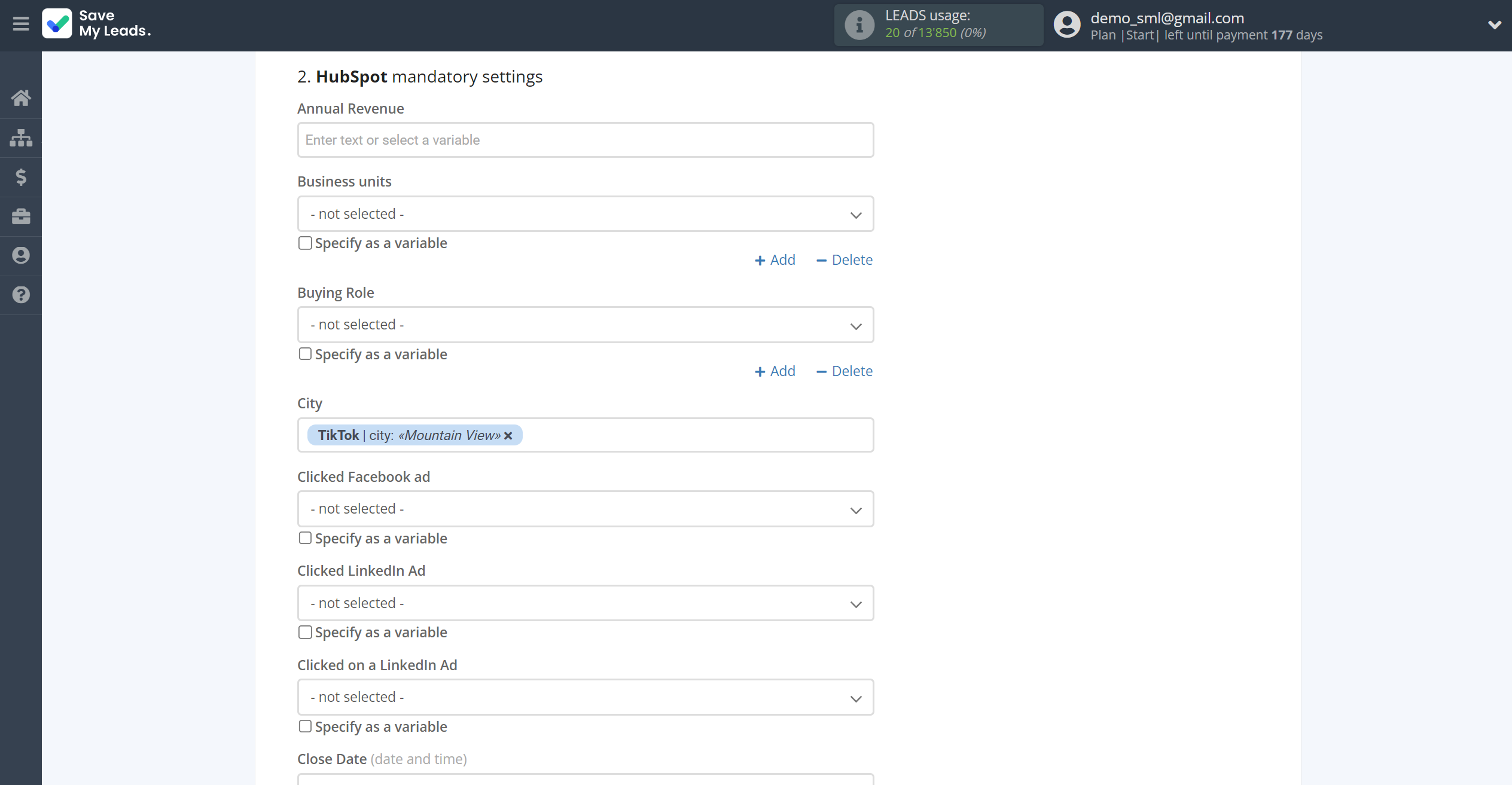 How to Connect TikTok with HubSpot Create Contacts | Assigning fields How to Connect TikTok with HubSpot Create Contacts | Assigning fields