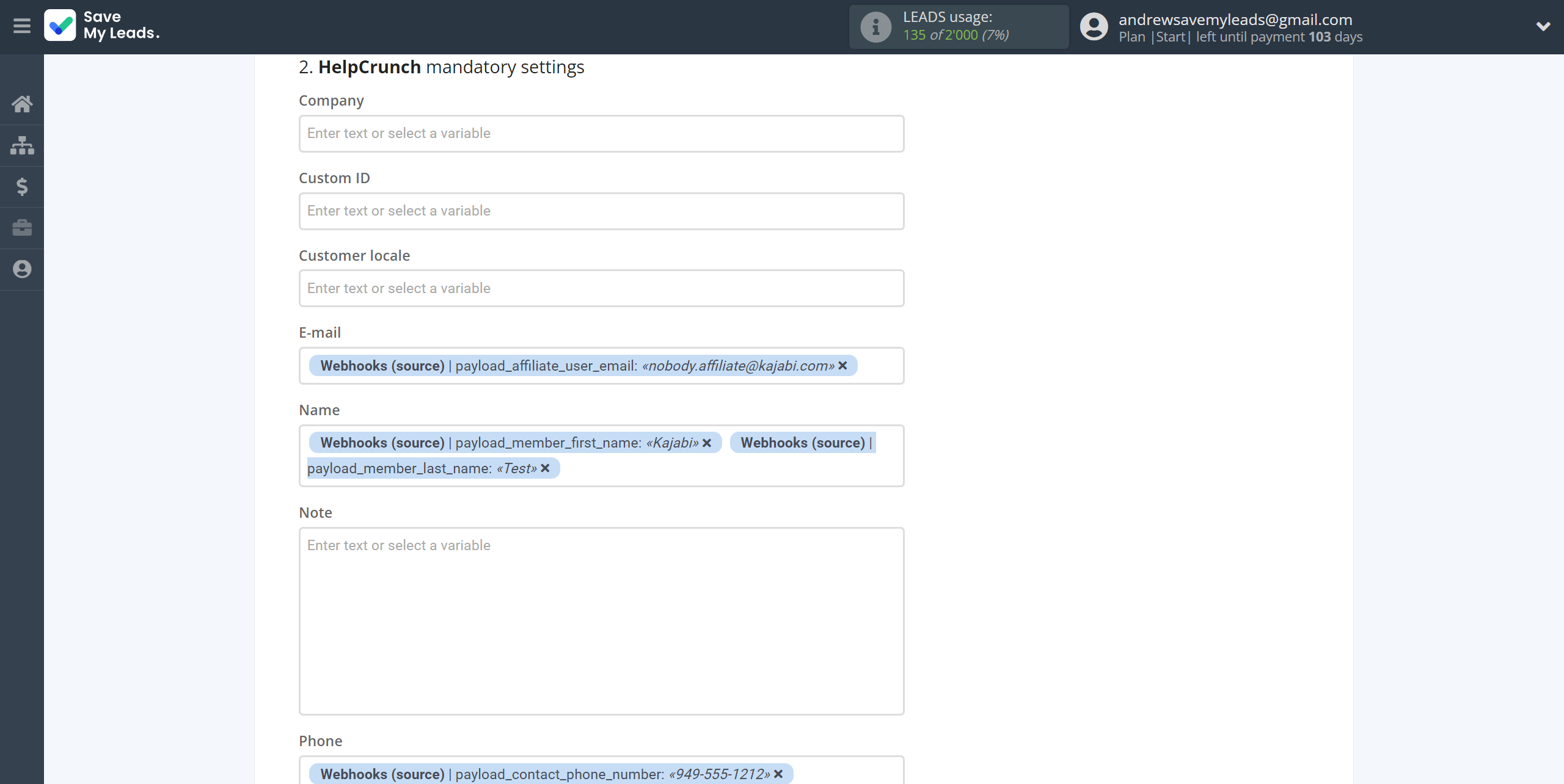 How to Connect Webhooks with HelpCrunch Create Contacts | Assigning fields How to Connect Webhooks with HelpCrunch Create Contacts | Assigning fields
