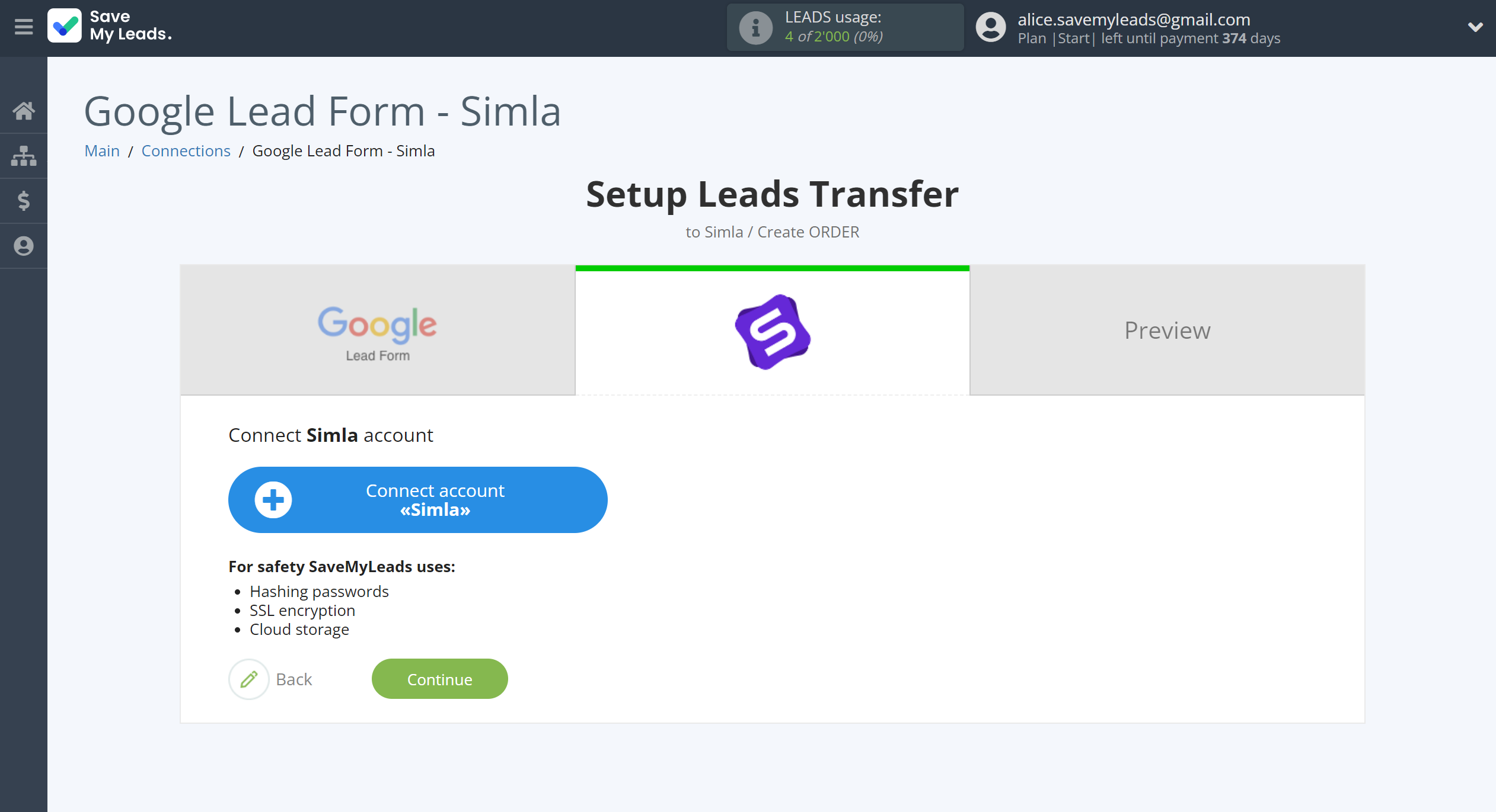 How to Connect Google Lead Form with Simla Create Order | Data Destination account connection How to Connect Google Lead Form with Simla Create Order | Data Destination account connection