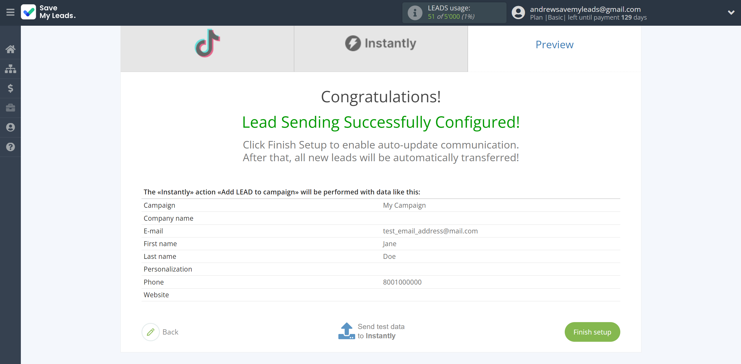 How to Connect TikTok with Instantly Add lead to campaign | Test data How to Connect TikTok with Instantly Add lead to campaign | Test data