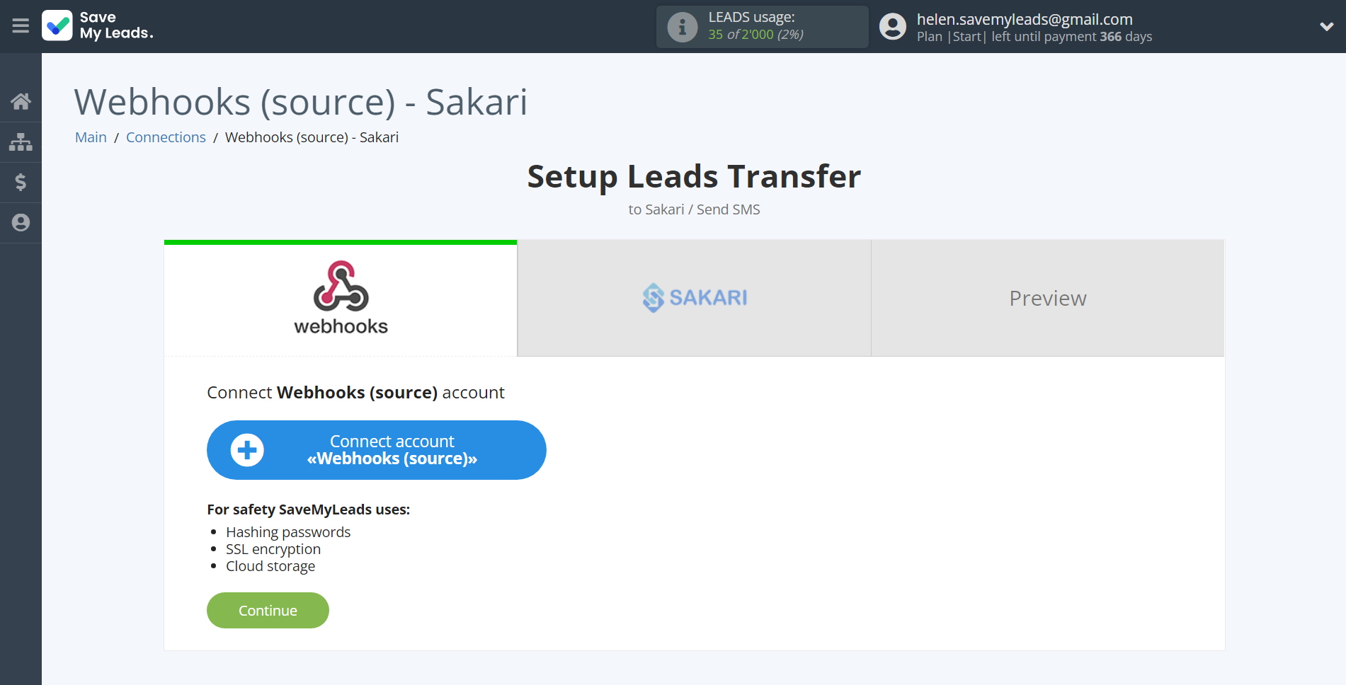 How to Connect Webhooks with Sakari | Data Source account How to Connect Webhooks with Sakari | Data Source account