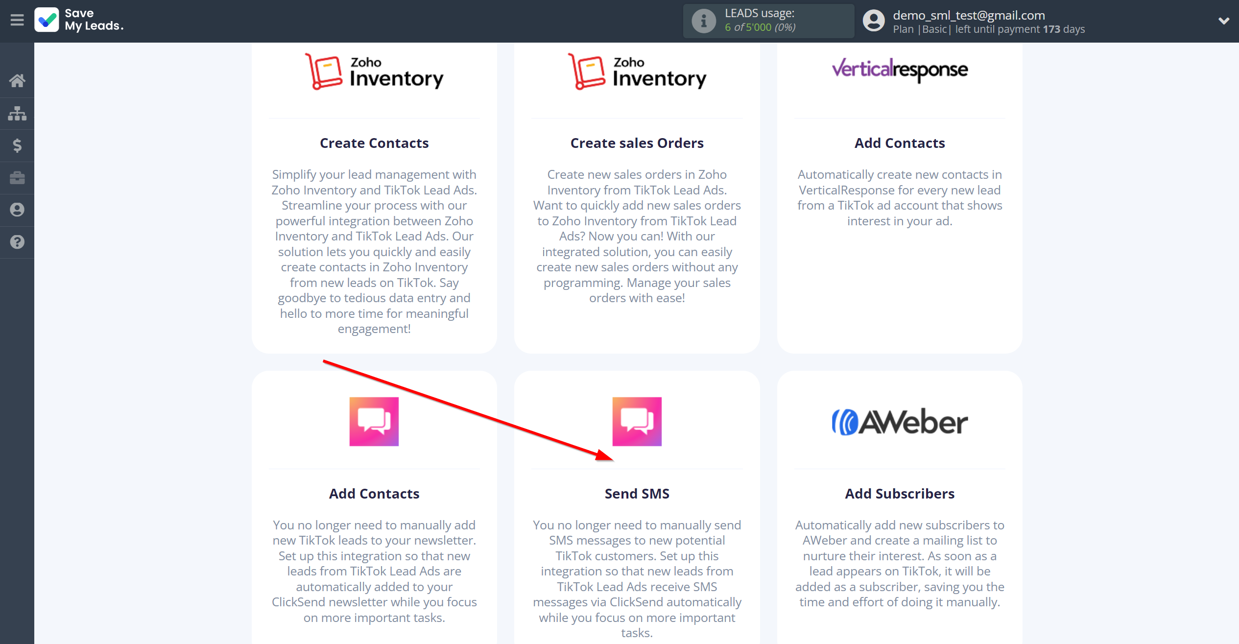 How to Connect TikTok with ClickSend Send SMS | Data Destination system selection How to Connect TikTok with ClickSend Send SMS | Data Destination system selection