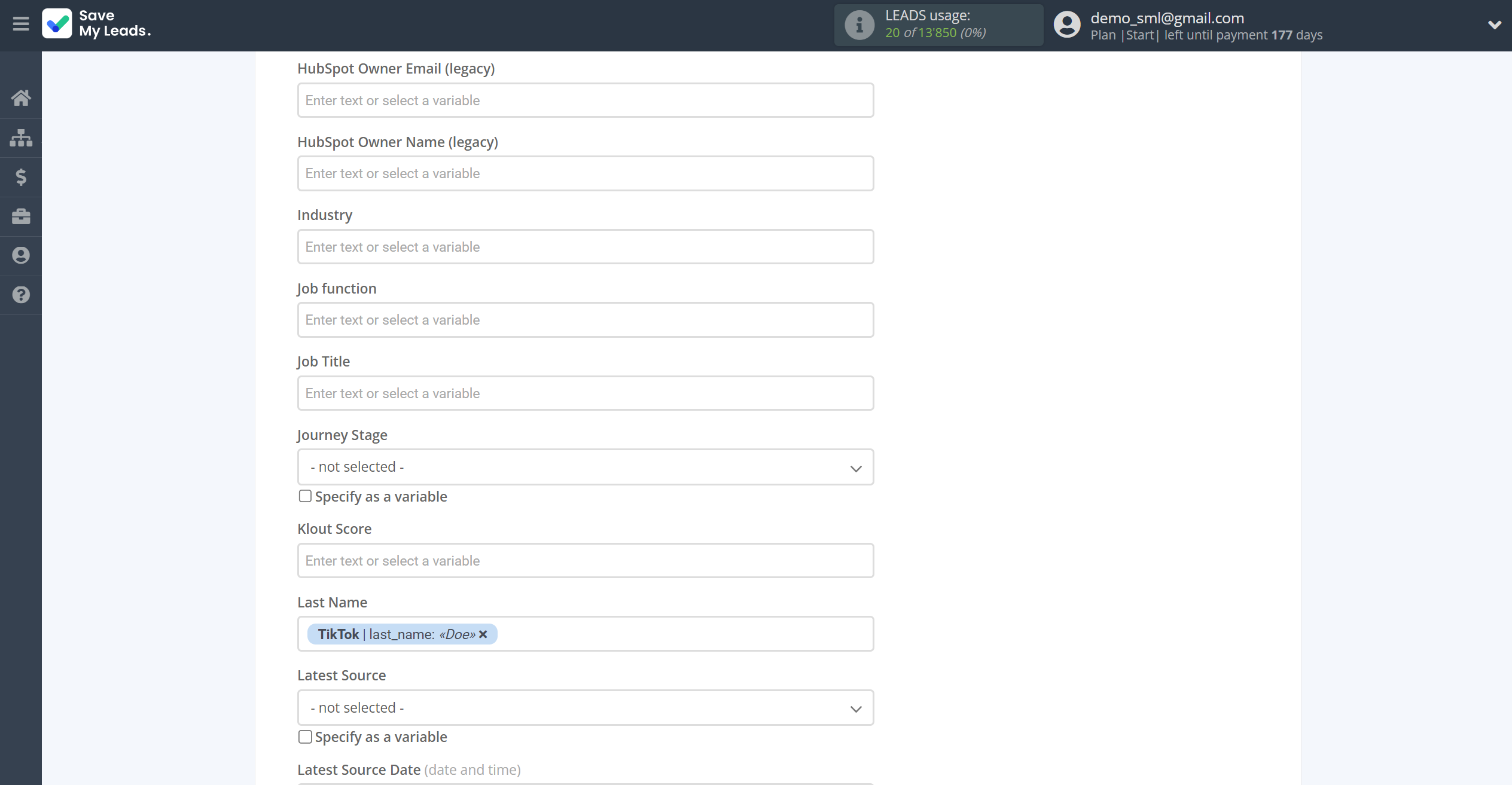 How to Connect TikTok with HubSpot Create Contacts | Assigning fields How to Connect TikTok with HubSpot Create Contacts | Assigning fields