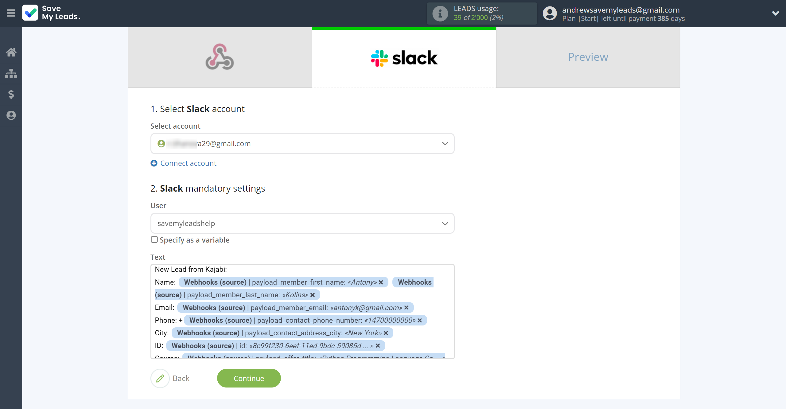 How to Connect Webhooks with Slack Personal Notification | Assigning fields How to Connect Webhooks with Slack Personal Notification | Assigning fields