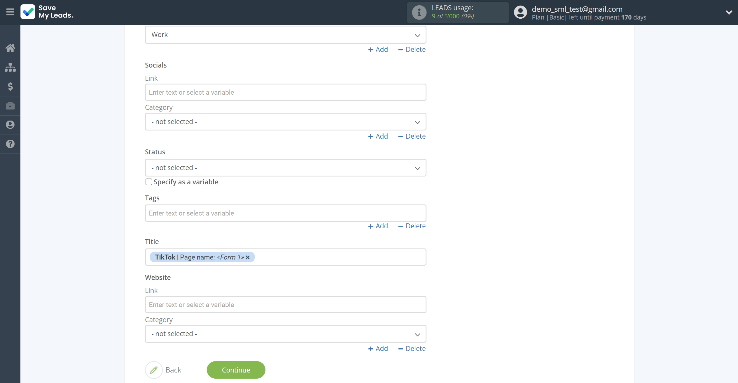 How to Connect TikTok with Copper Create Lead | Assigning fields How to Connect TikTok with Copper Create Lead | Assigning fields