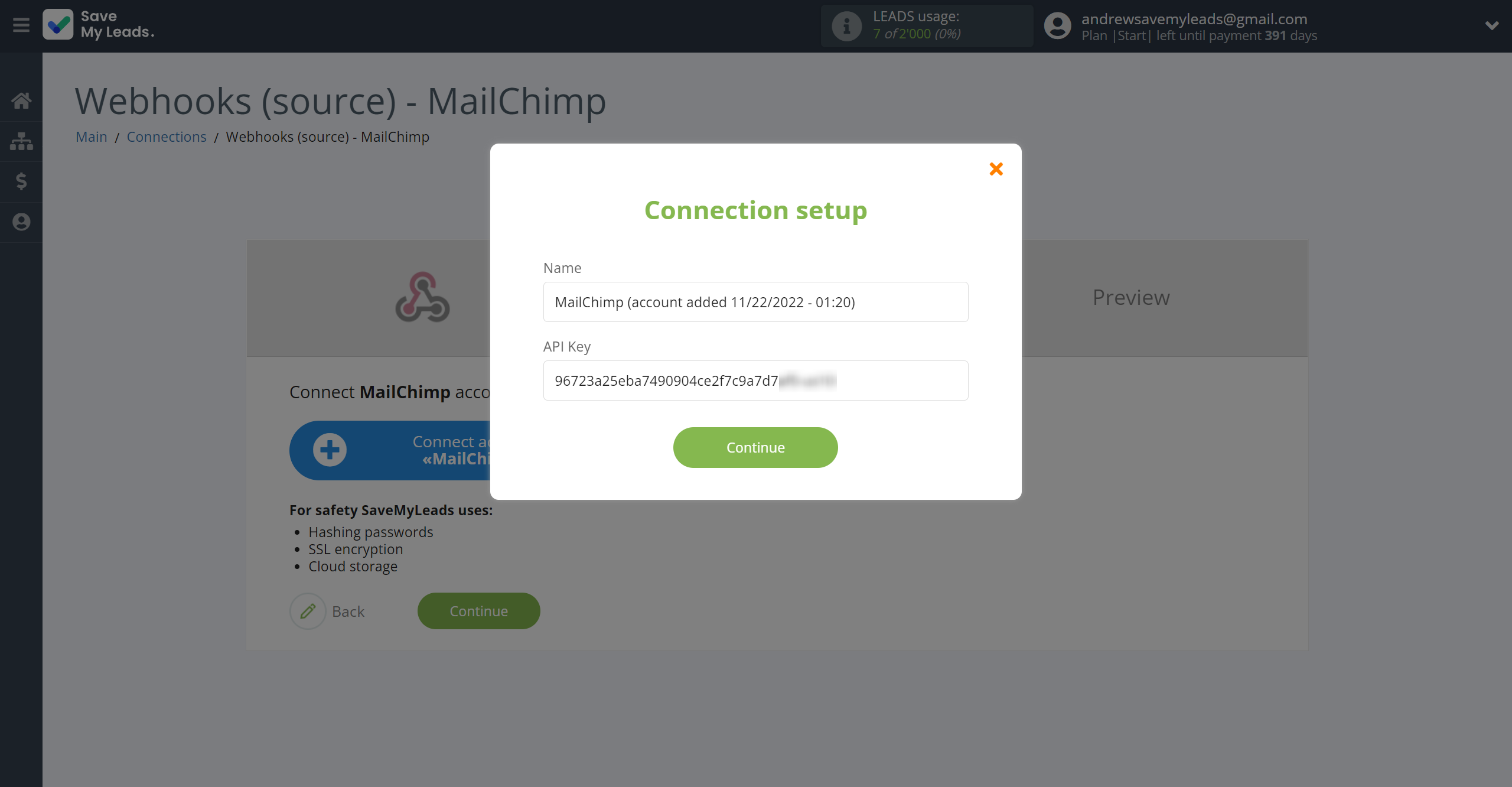 How to Connect Webhooks with MailChimp | Data Destination account connection How to Connect Webhooks with MailChimp | Data Destination account connection