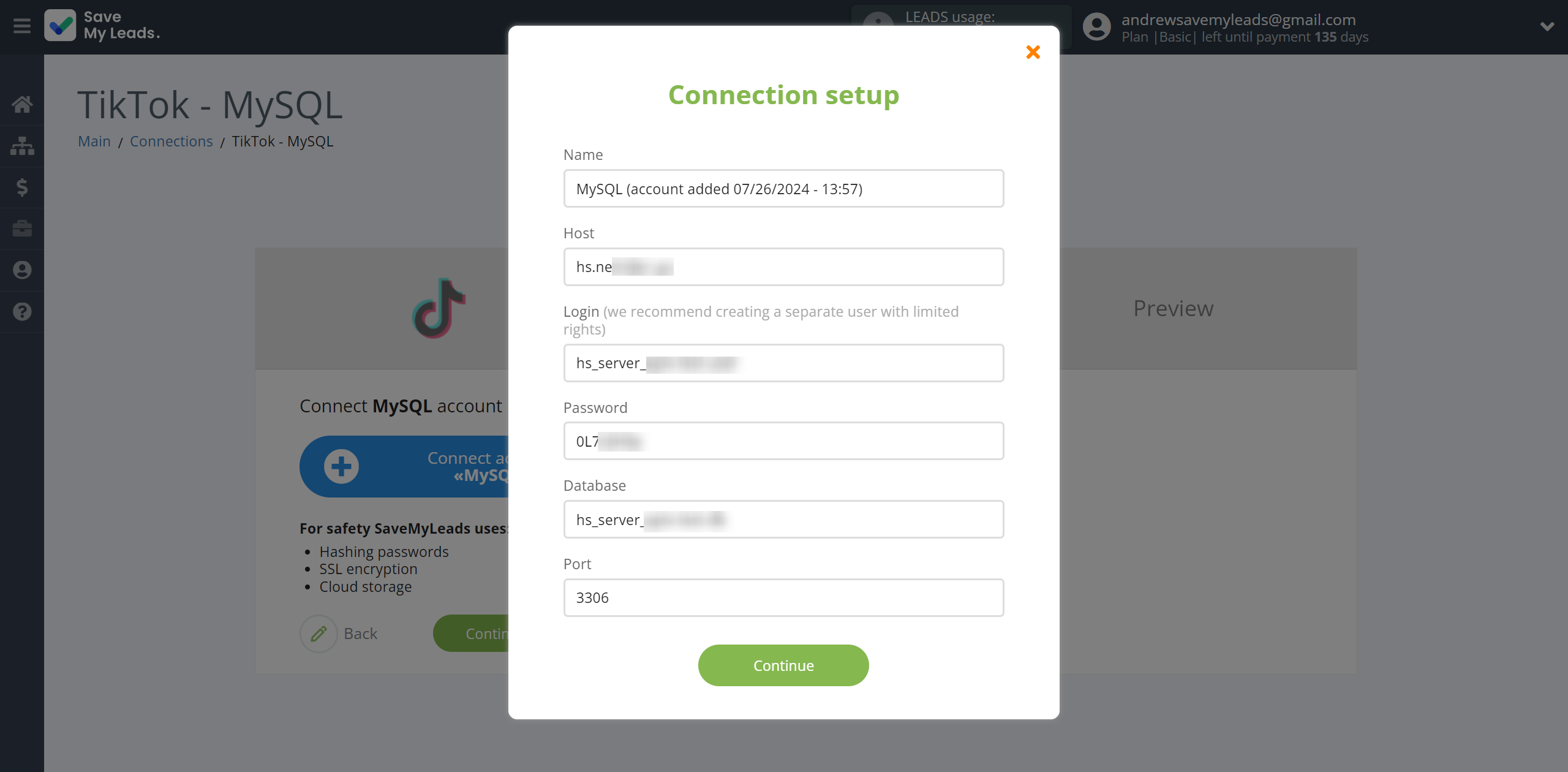 How to Connect TikTok with MySQL | Data Destination account connection How to Connect TikTok with MySQL | Data Destination account connection