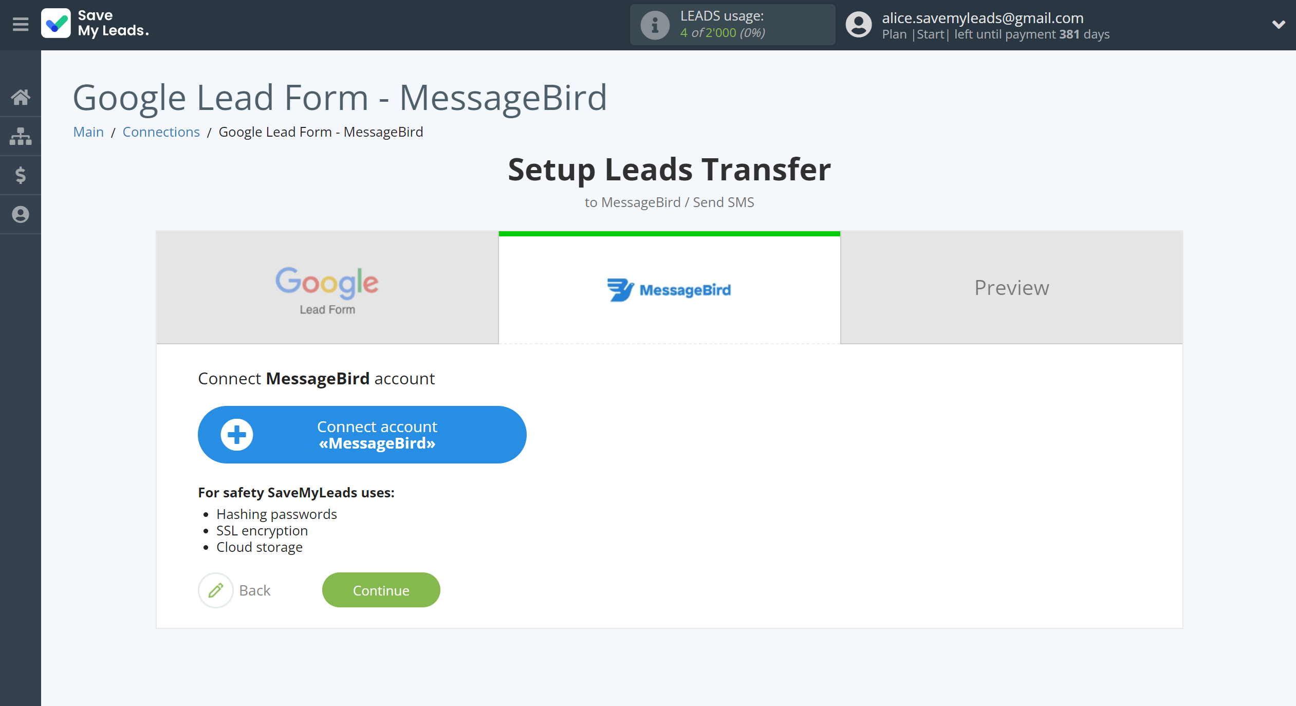 How to Connect Google Lead Form with MessageBird | Data Destination account connection How to Connect Google Lead Form with MessageBird | Data Destination account connection