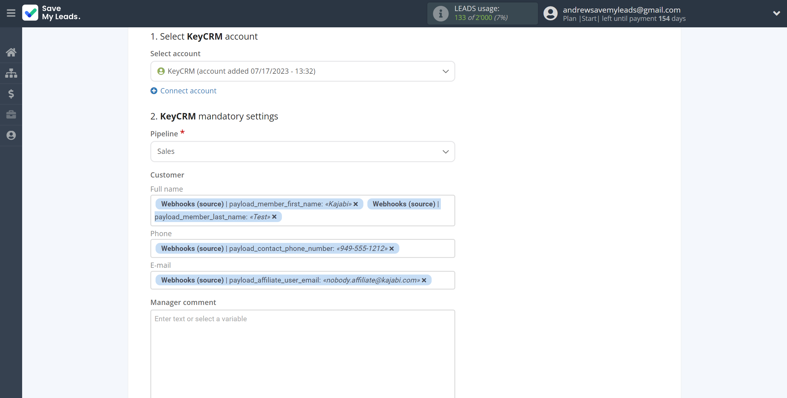 How to Connect Webhooks with KeyCRM Create Lead | Assigning fields How to Connect Webhooks with KeyCRM Create Lead | Assigning fields
